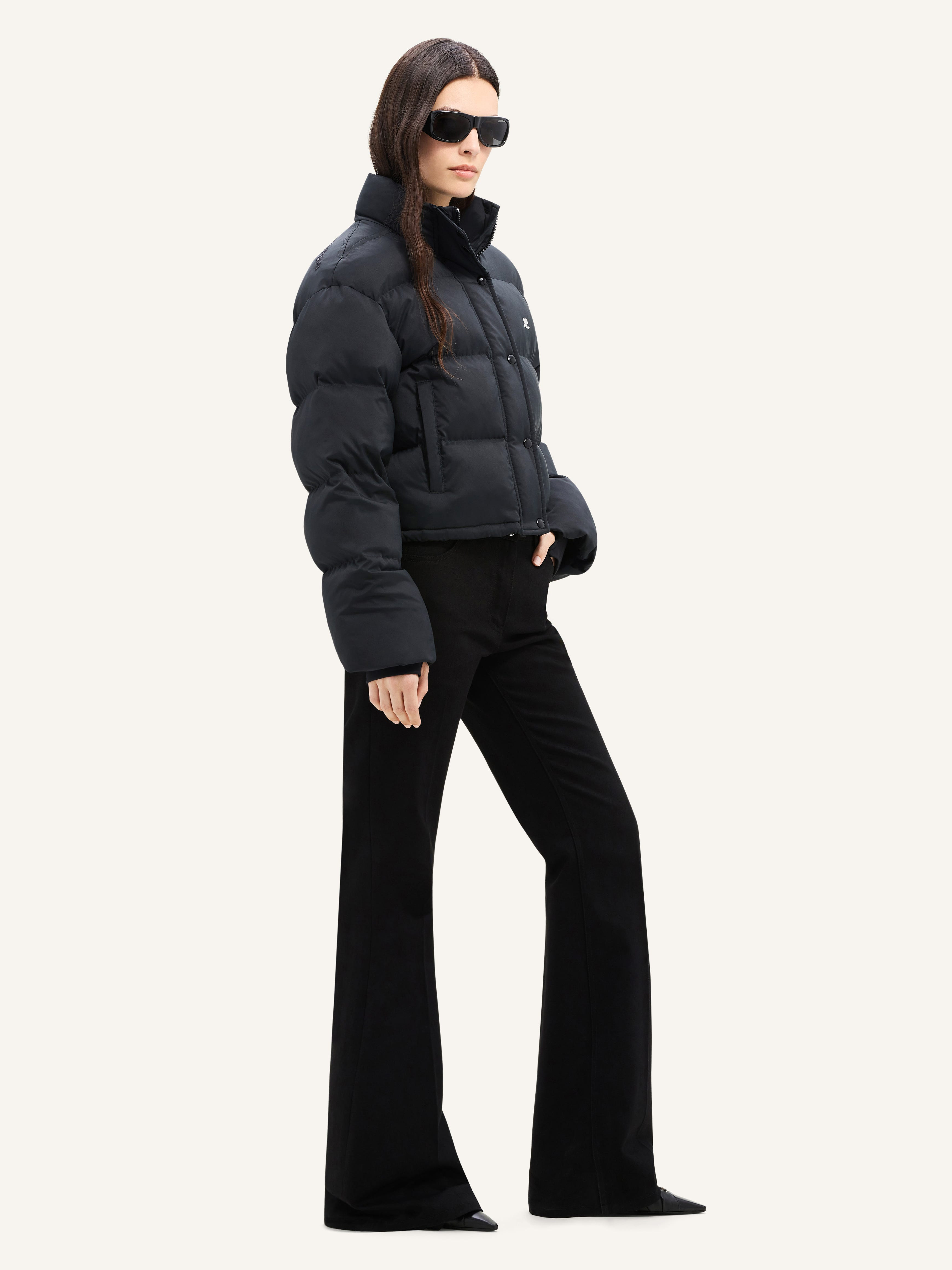 NYLON SHORT PUFFER JACKET - 3