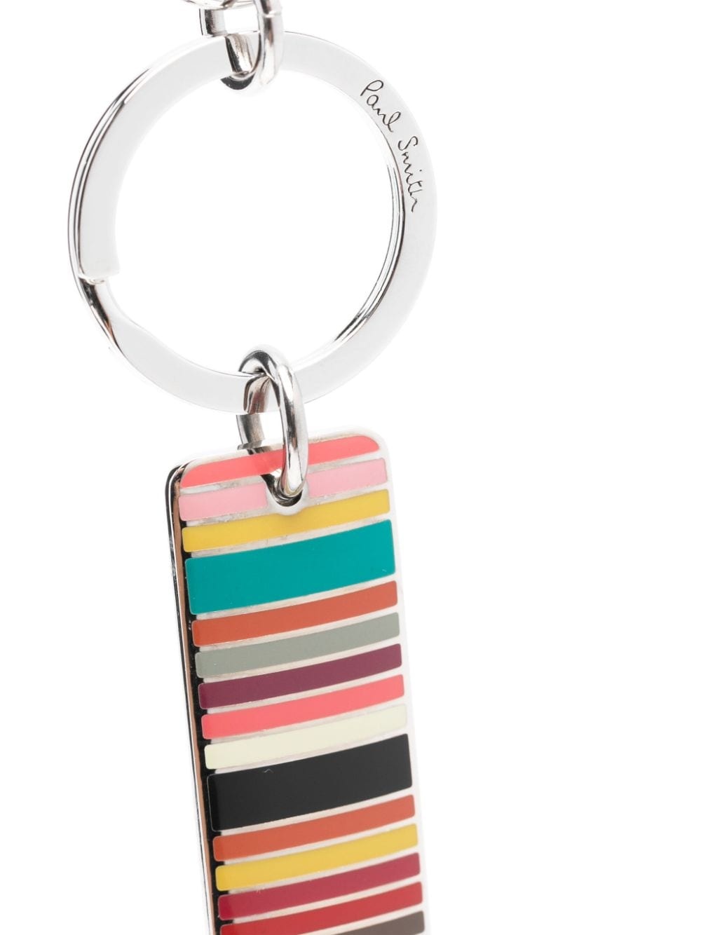 Signature Stripe Tag keyring - 2