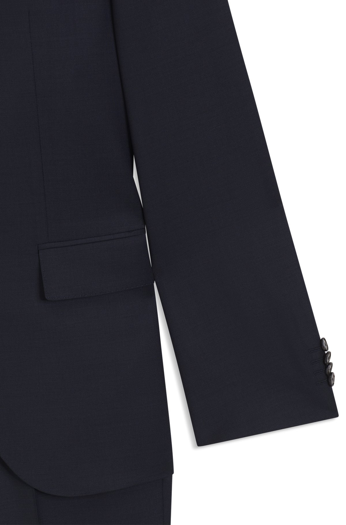 REGULAR-FIT SUIT IN MICRO-PATTERNED VIRGIN WOOL - 9
