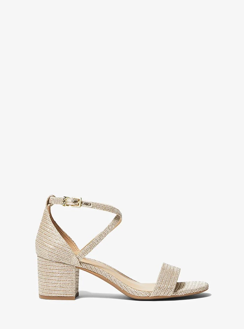 Serena Flex Glitter Chain-Mesh Sandal - 1