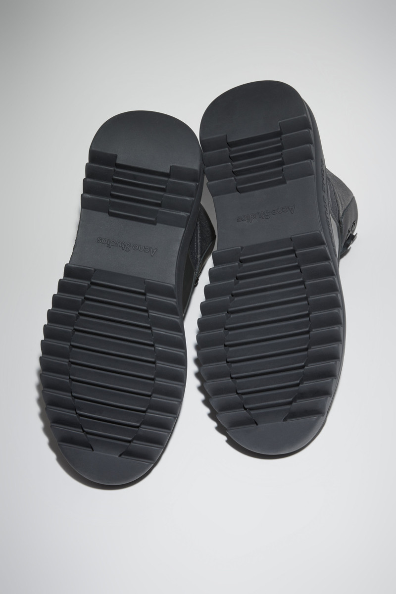 Acne Studios High top leather sneakers - Multi anthracite outlook