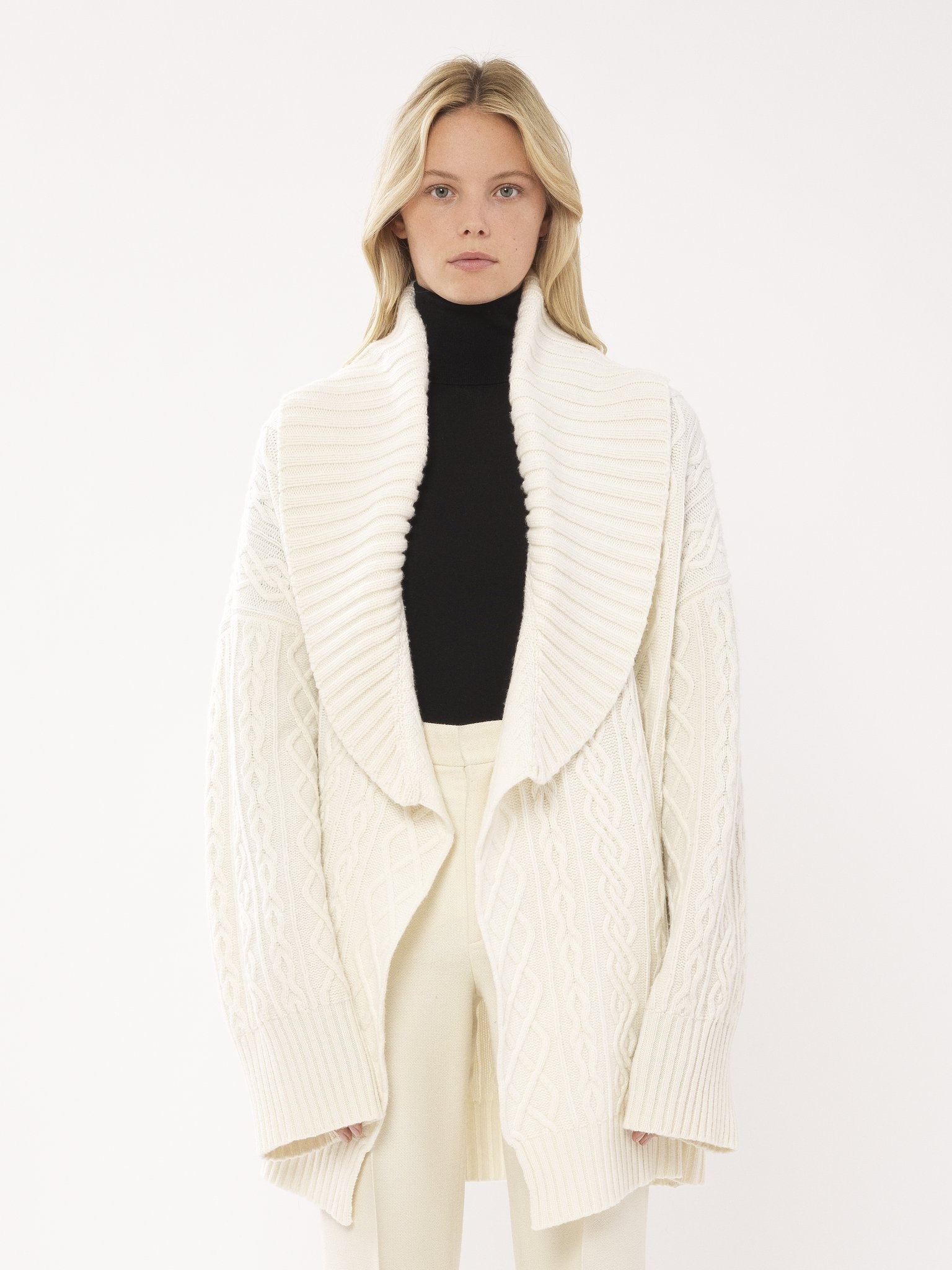 BELTED WRAP CARDIGAN - 5
