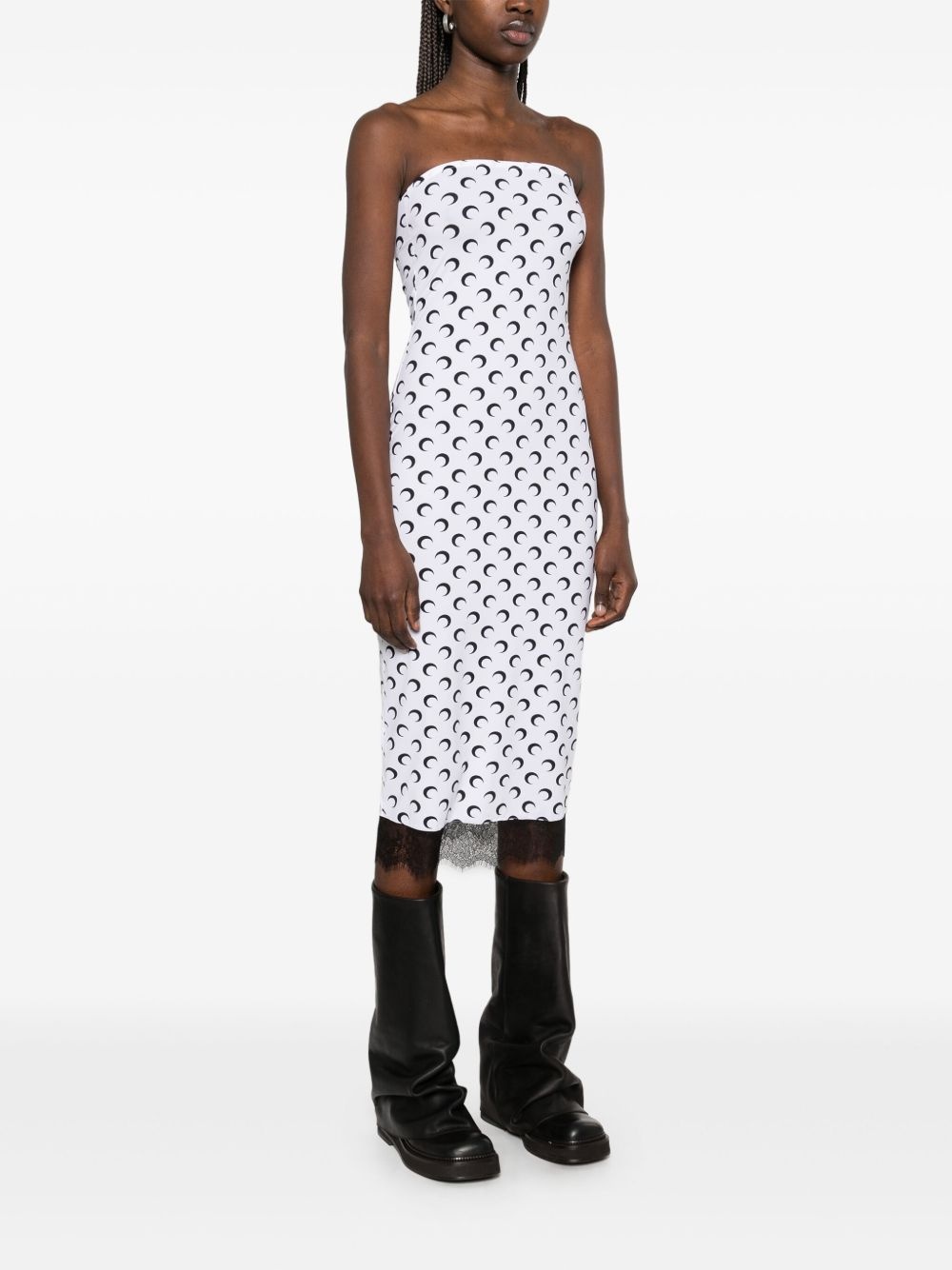 Crescent Moon bustier midi dress - 3