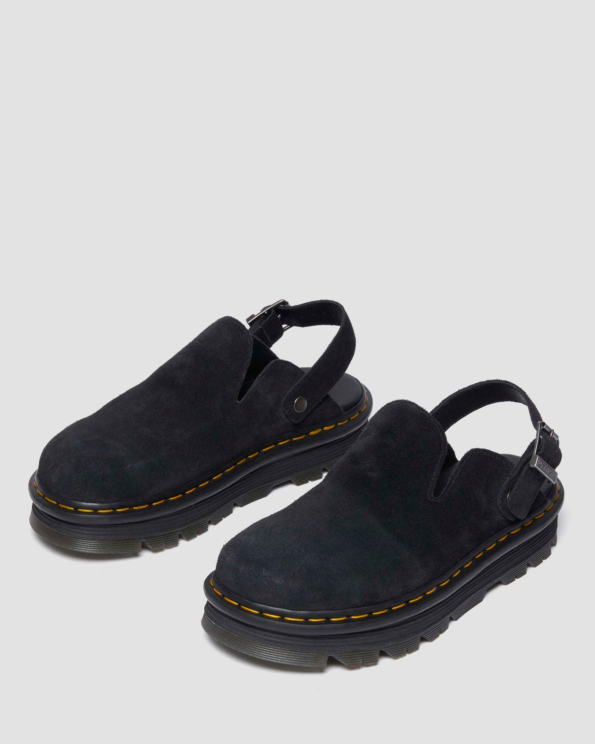 Zebzag Suede Slingback Platform Mules - 4
