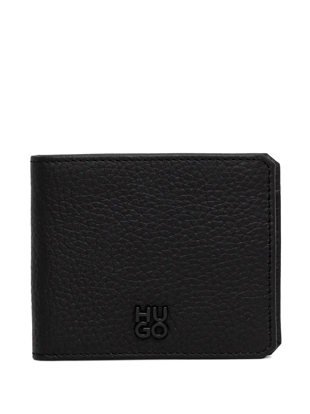 logo-plaque leather cardholder - 1