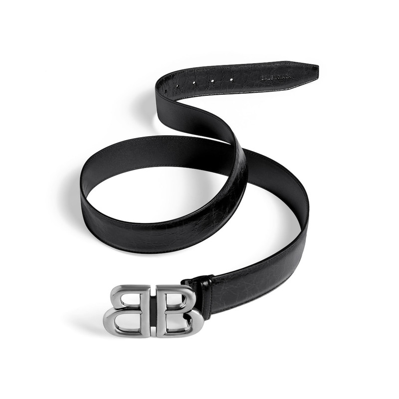 BALENCIAGA Men's Monaco Belt in Black outlook