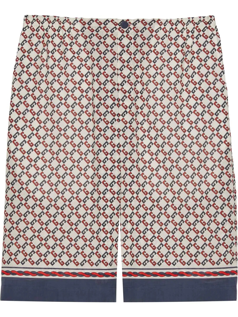 Geometric G print muslin shorts - 1