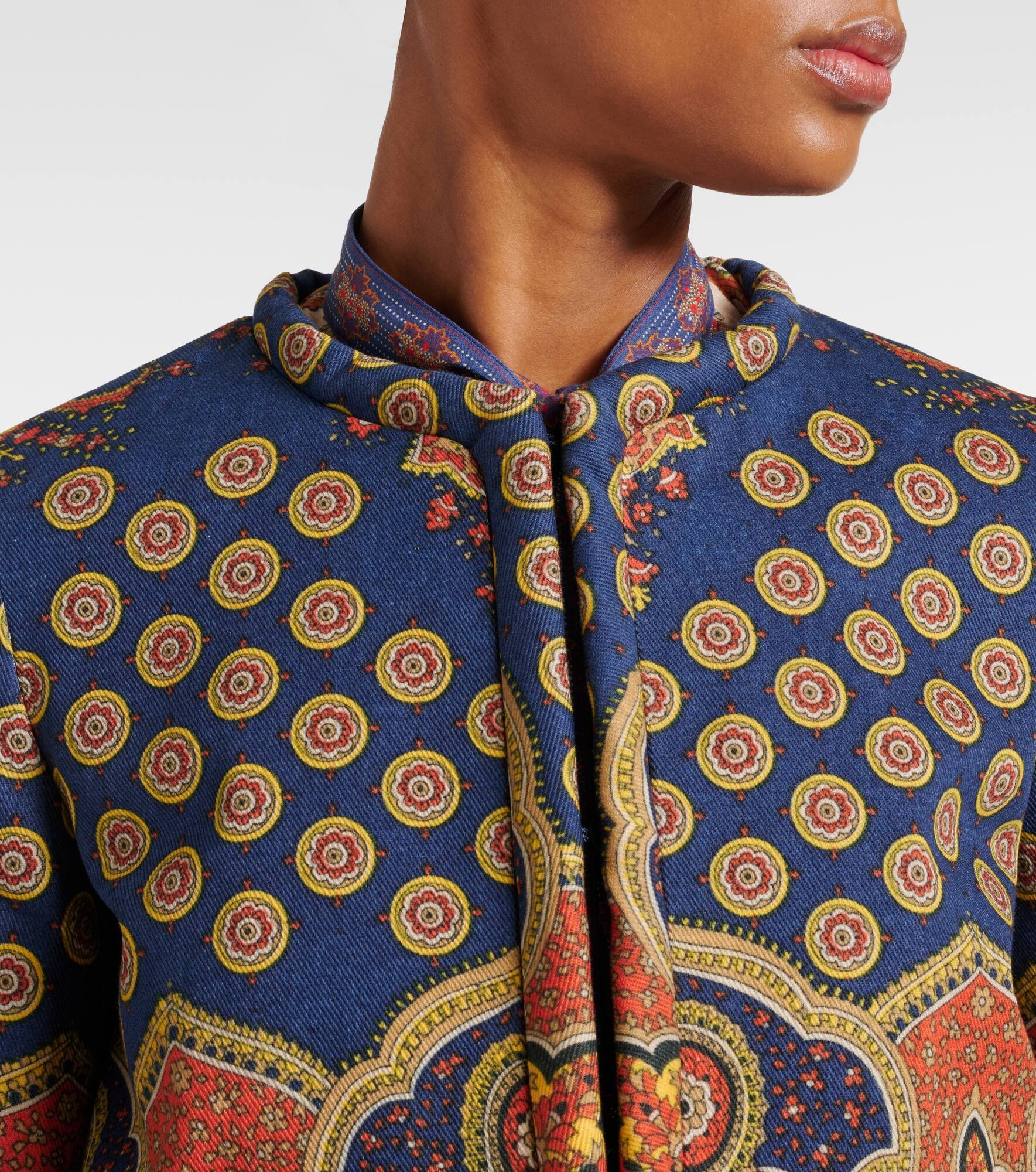 Voyage Imaginaire cotton jacket - 4