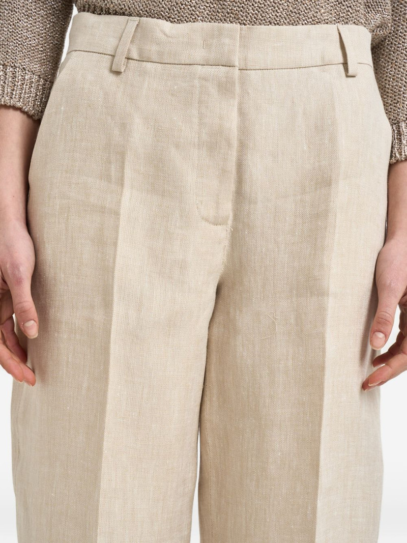 pressed-crease wide-leg trousers 4