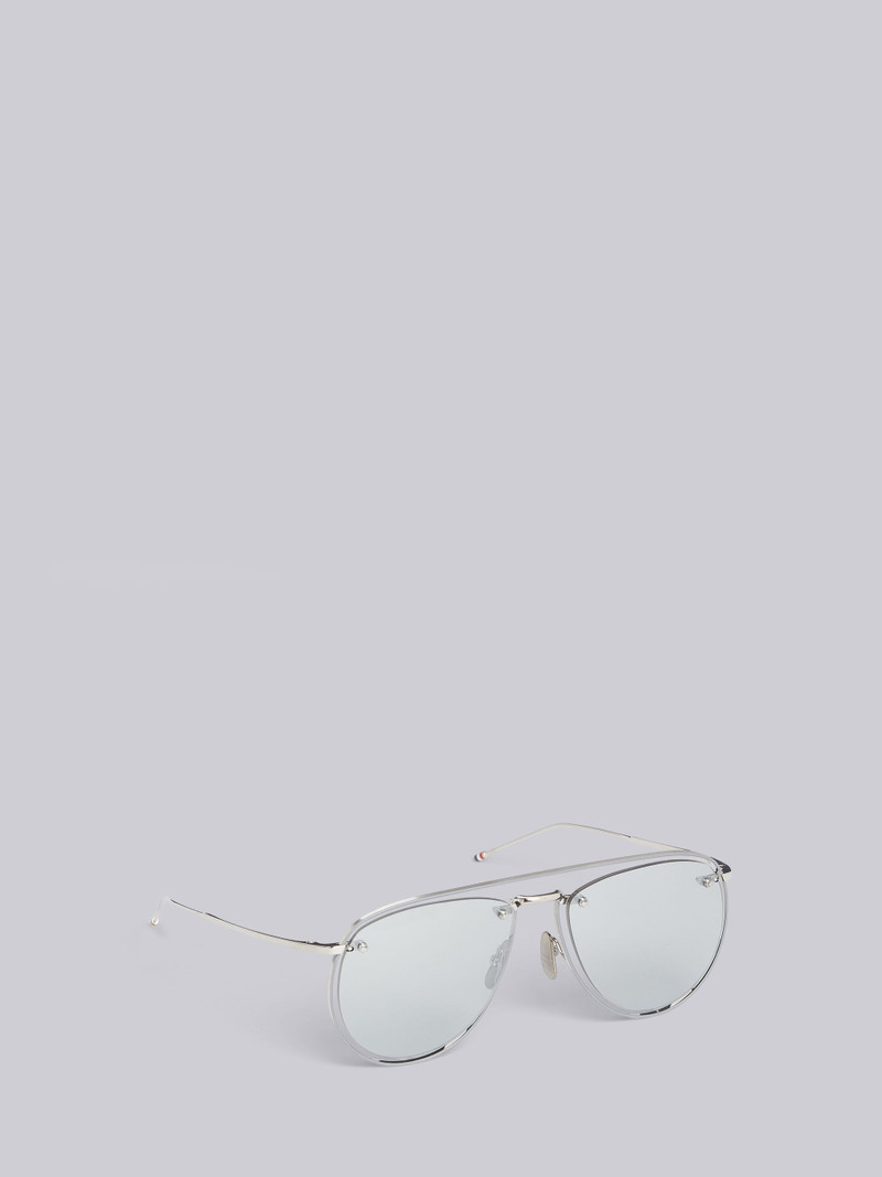 TB113 - Silver Aviator Sunglasses 4