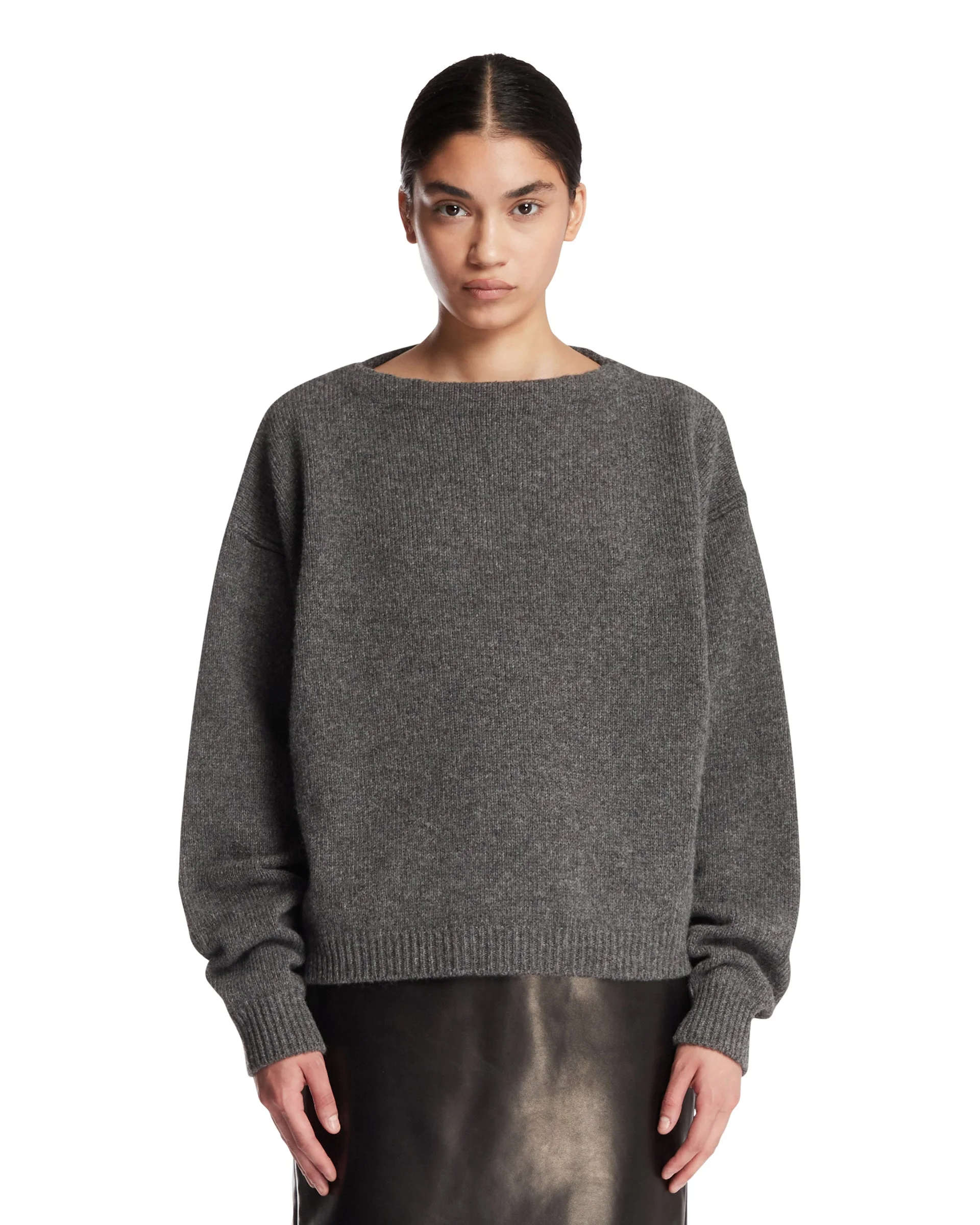 Gray Wool Sweater - 1