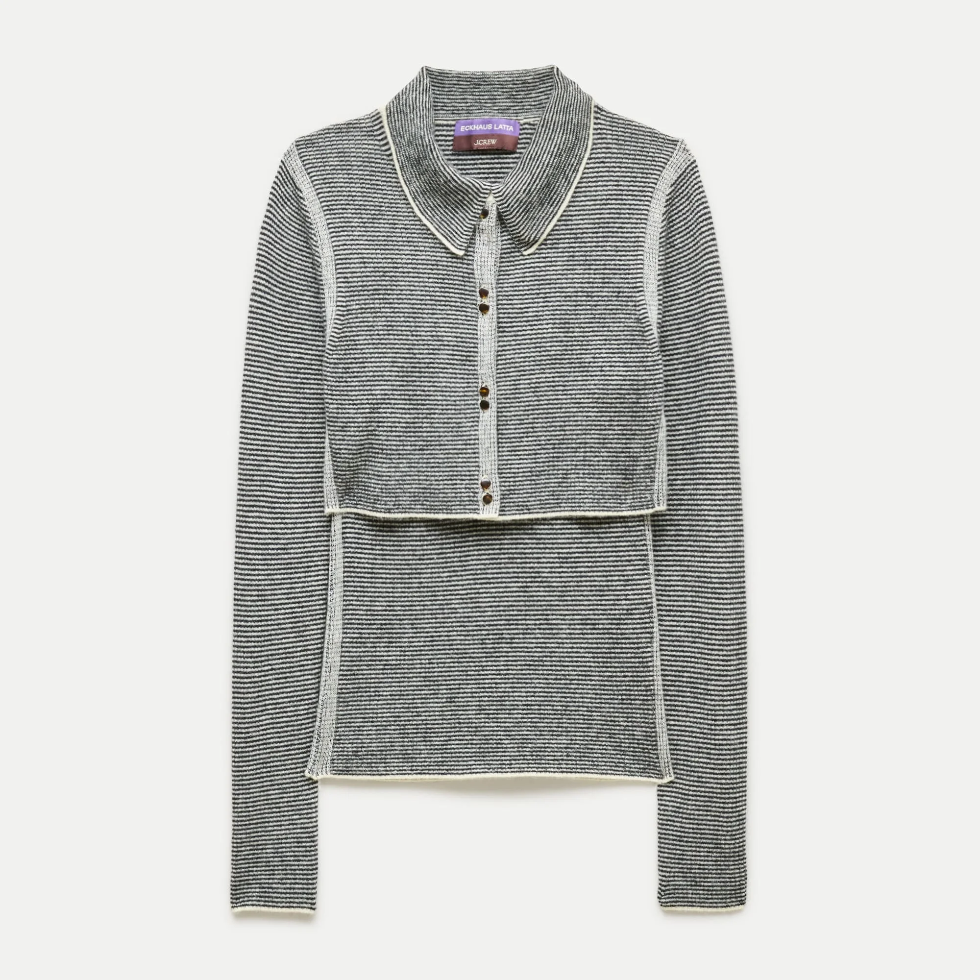 Eckhaus Latta x J.Crew ribbed twinset - 1