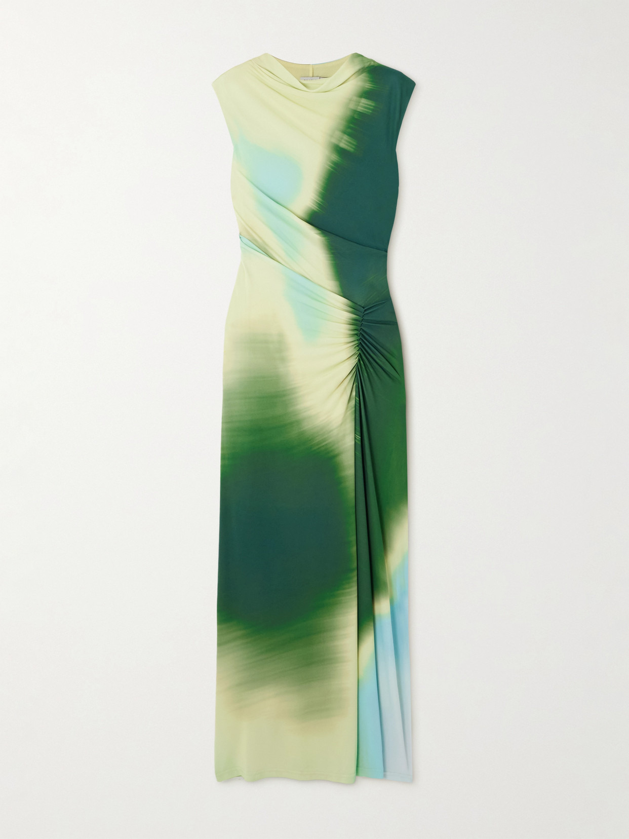 Acacia Tie-dyed Ruched Stretch-jersey Midi Dress - 1