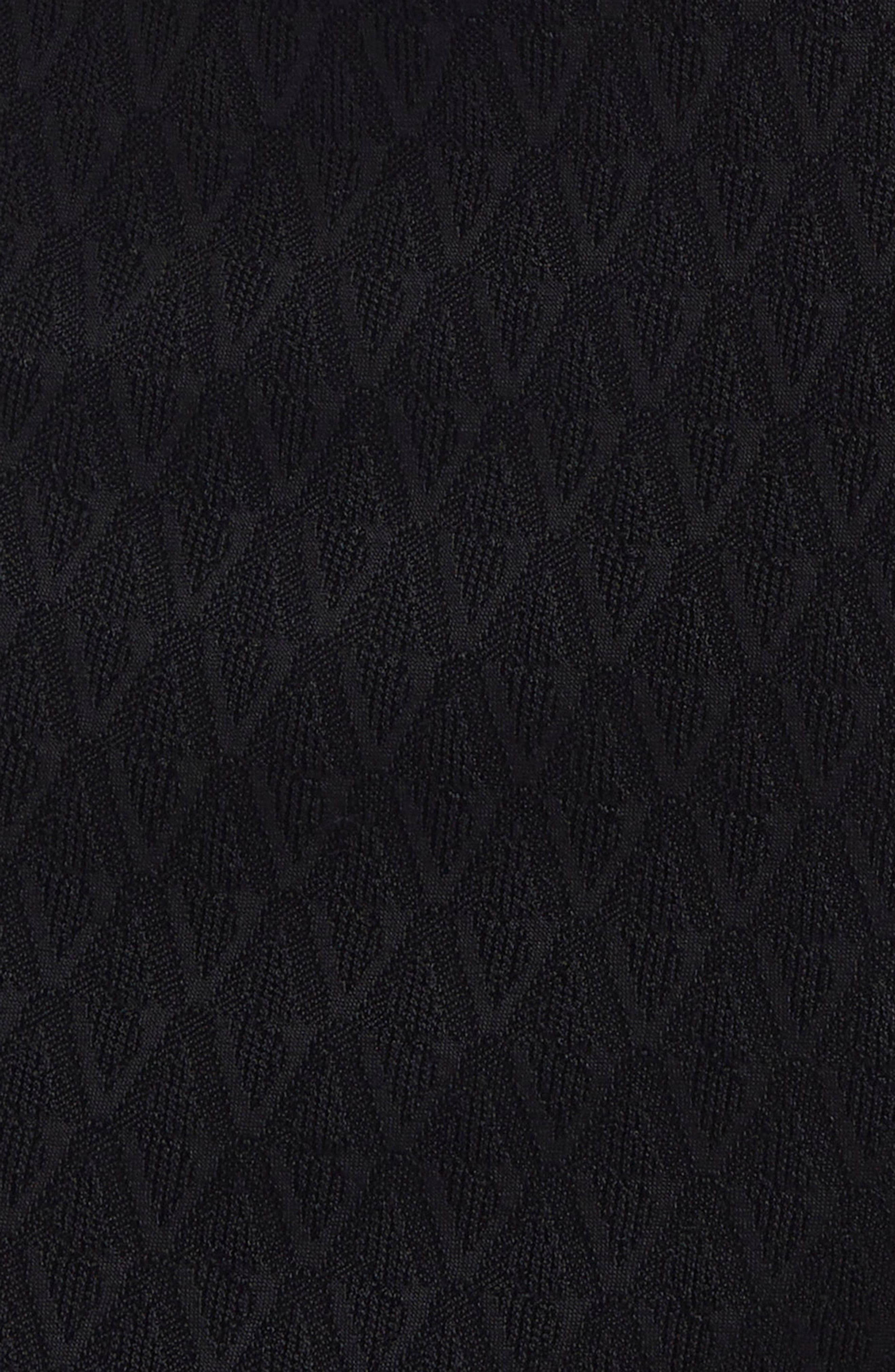 Versace V Jacquard Knit Body-Con Dress in Black at Nordstrom - 6