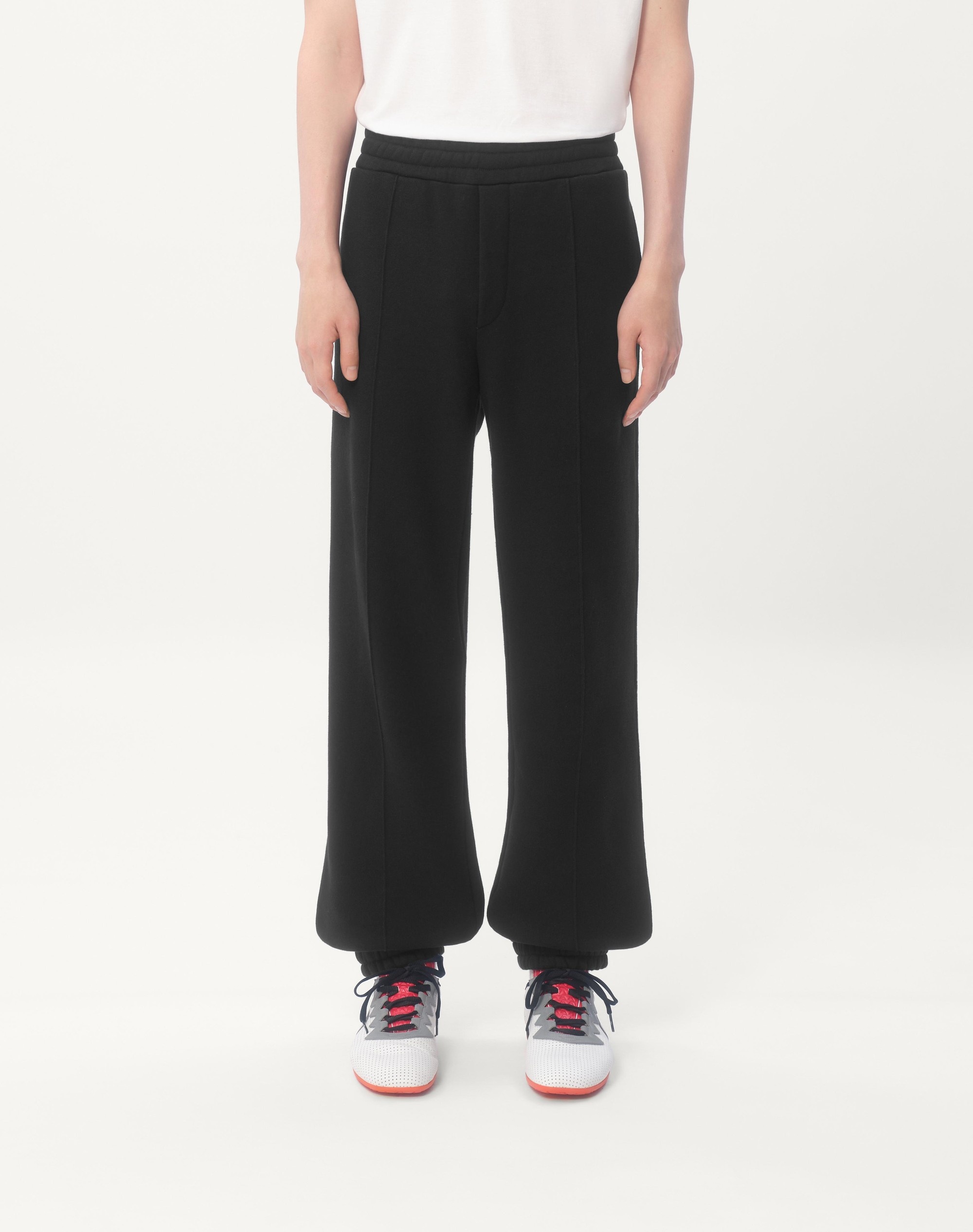 COTTON JOGGING PANTS WITH CHEZ VALENTINO PATCH - 5