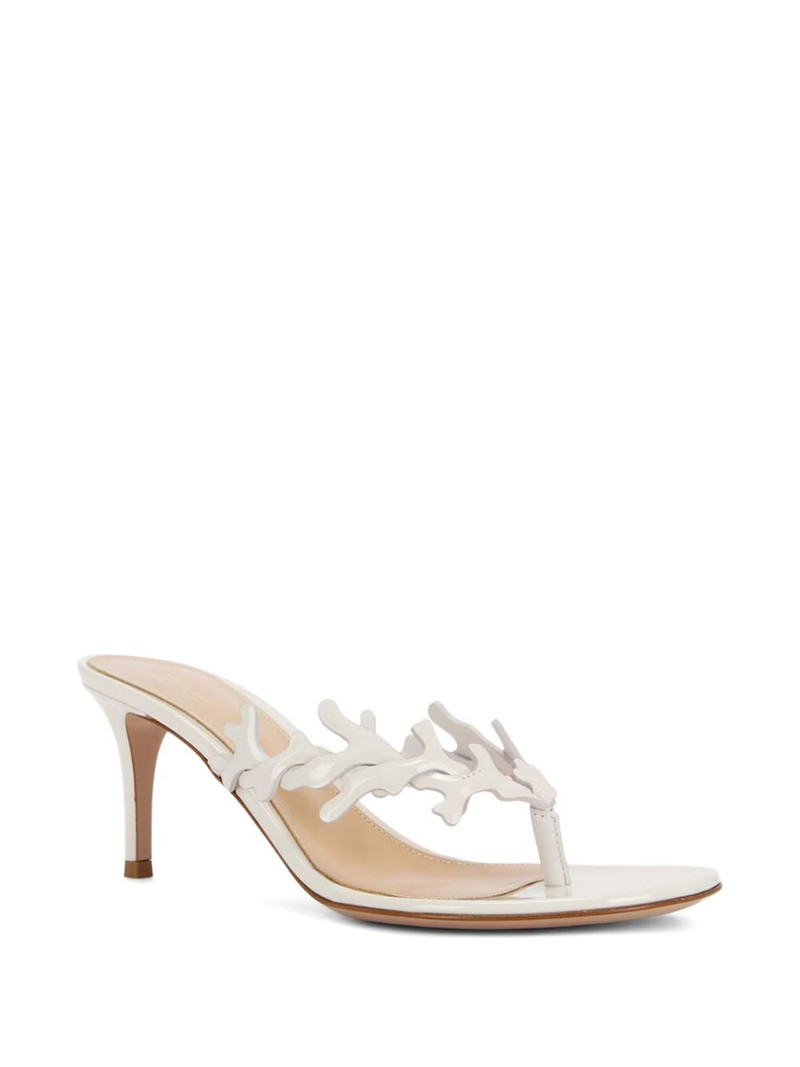 Gianvito Rossi leaf stiletto mules outlook