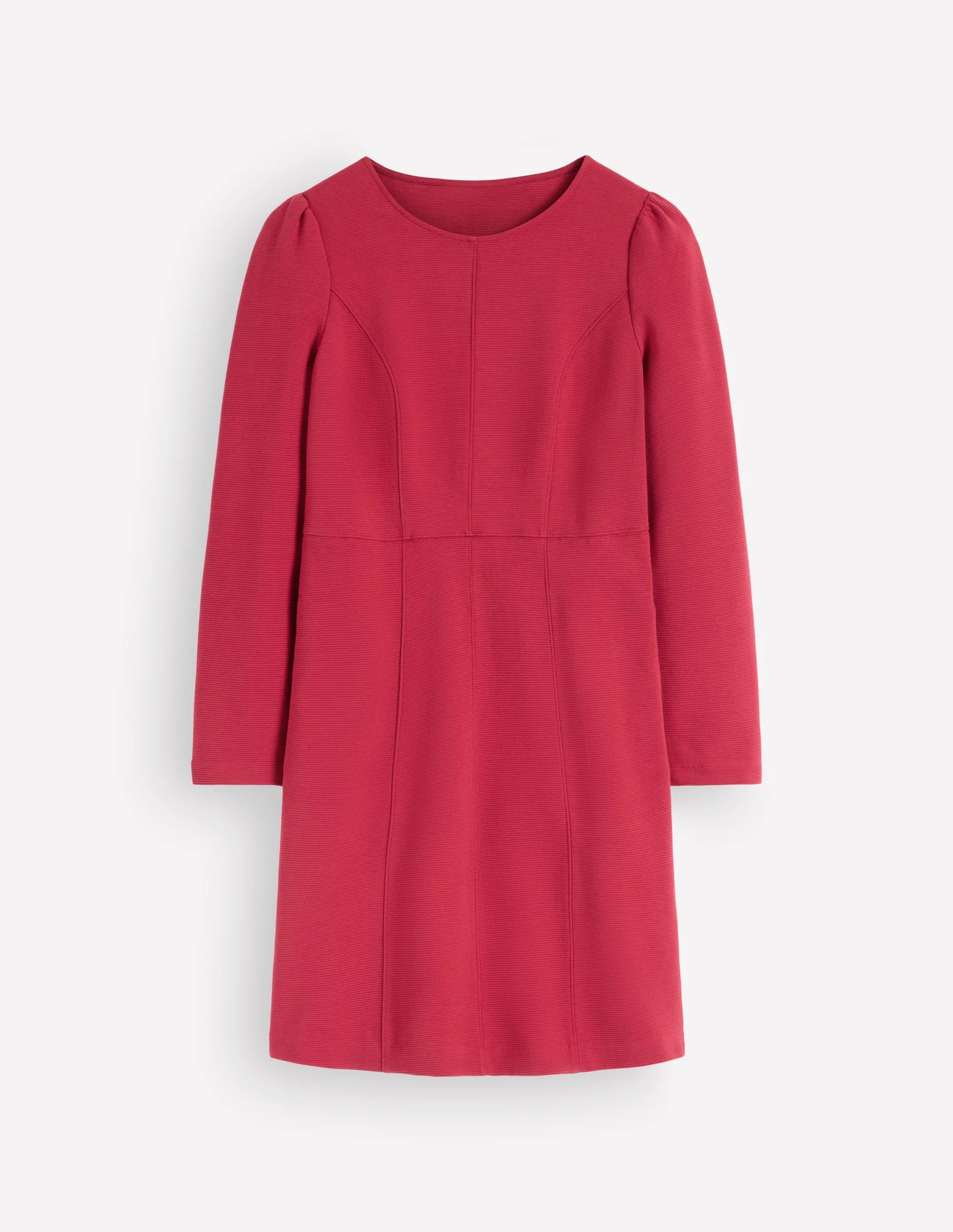 Marla Seamed Ottoman Dress-Red Earth - 1