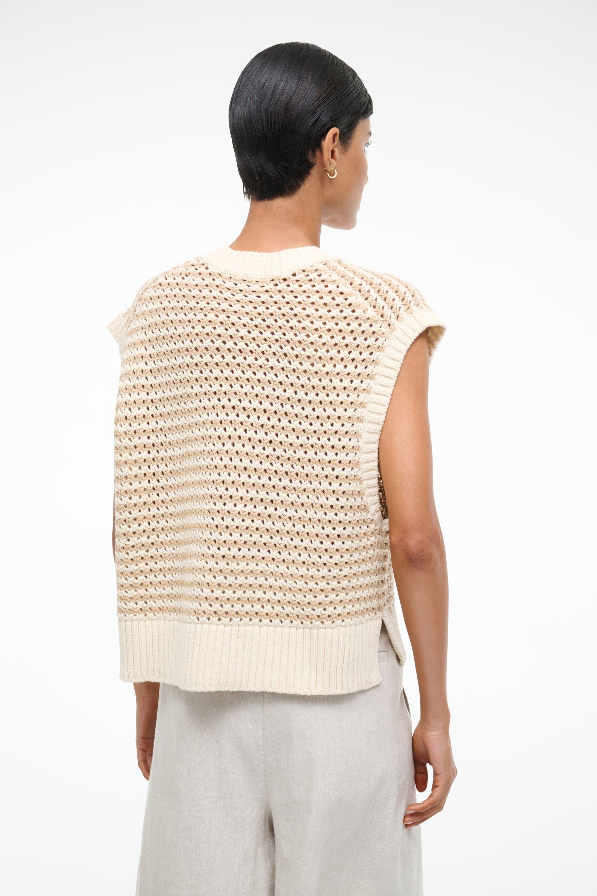 STAUD AMERICANA SWEATER BREEZE CREME - 3