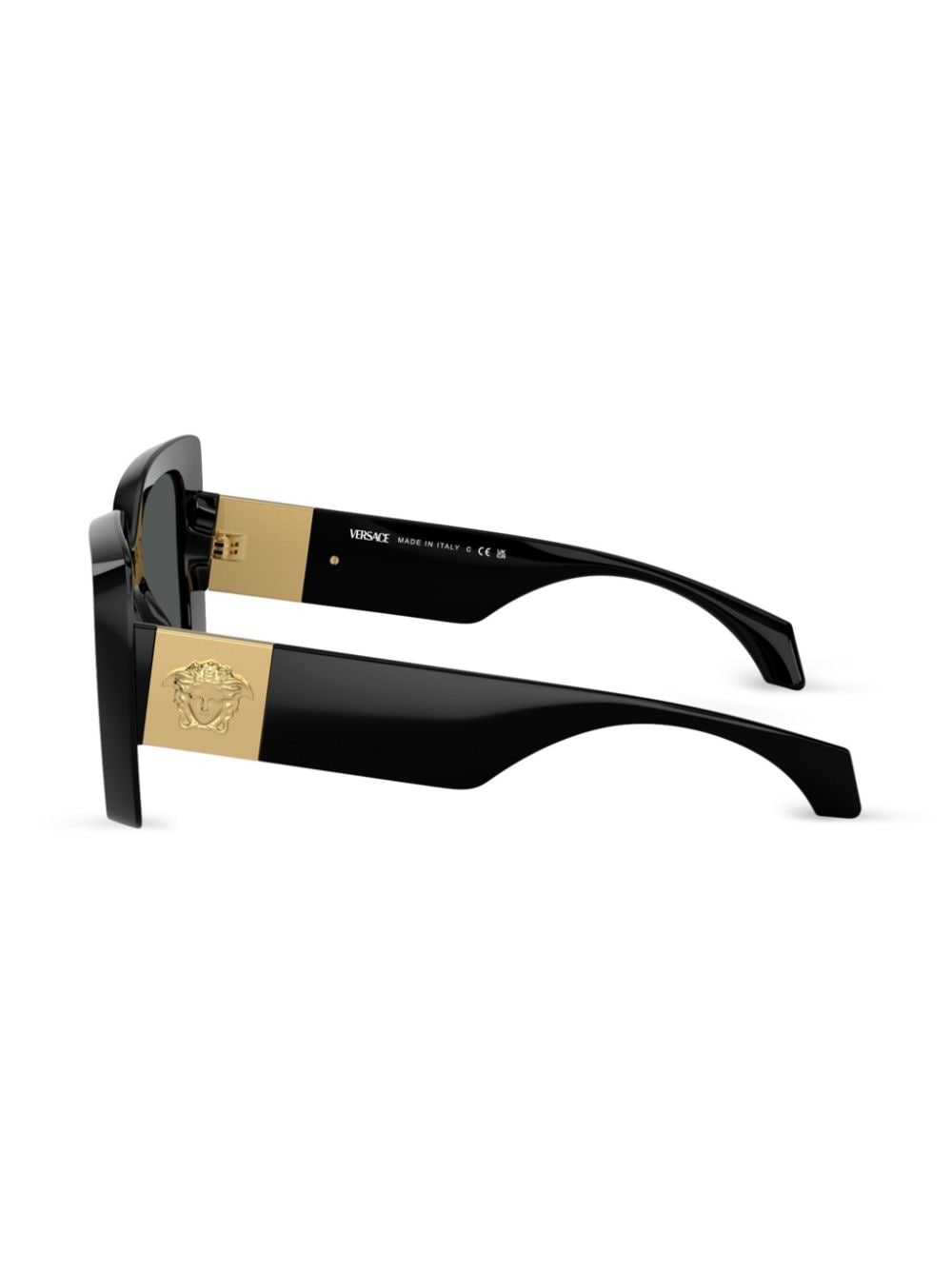 Medusa-plaque oversized-frame sunglasses - 3