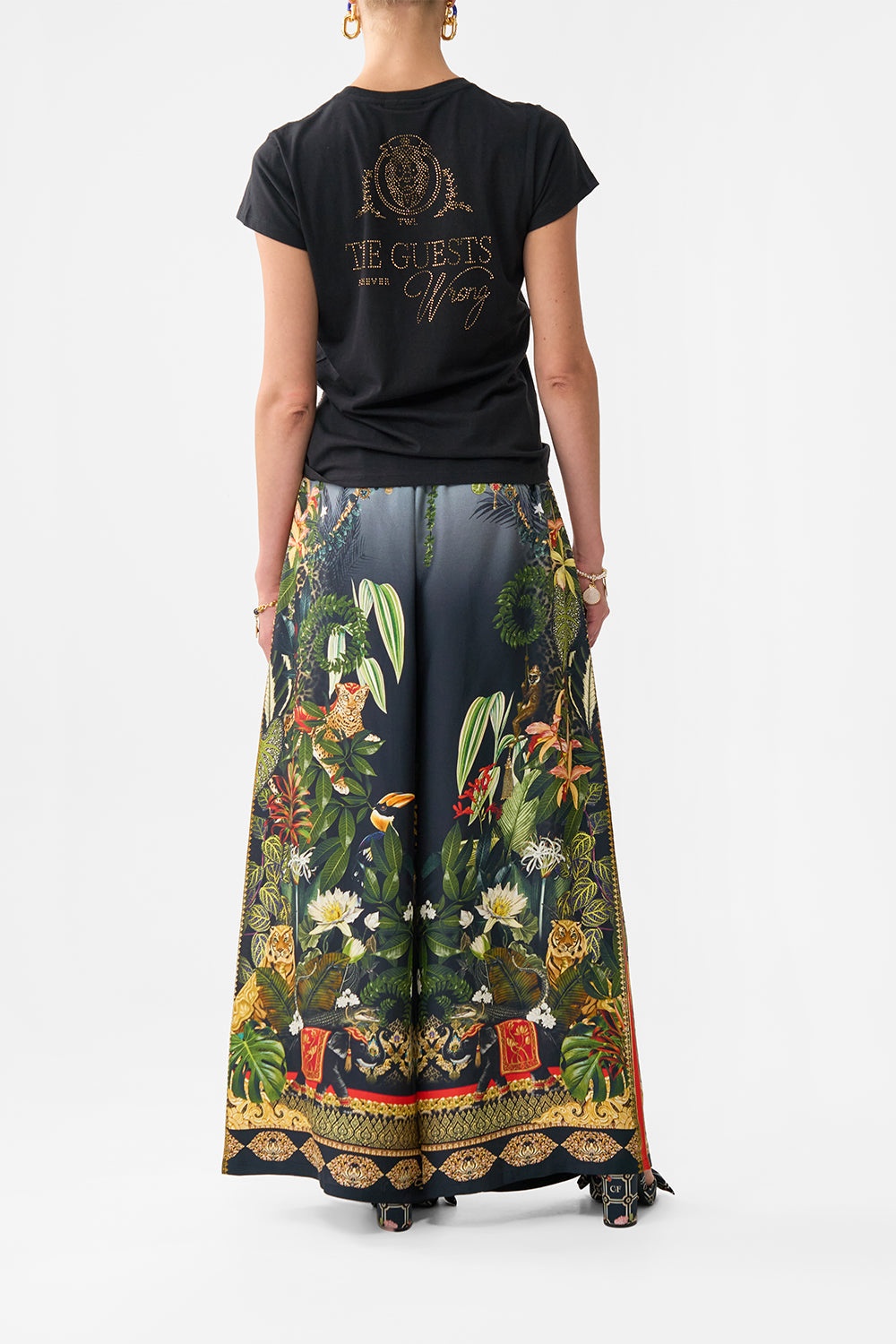 WIDE LEG TROUSER WITH FRONT POCKETS - 3