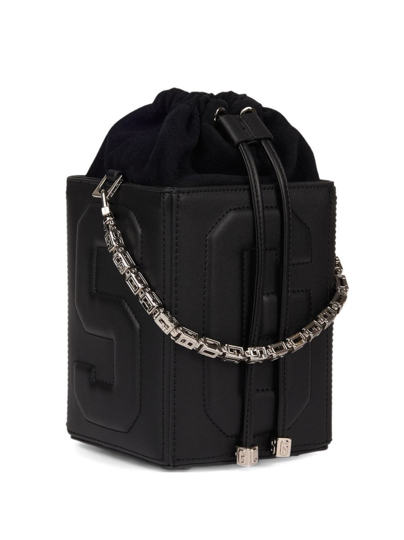 logo-embossed shoulder bag 4