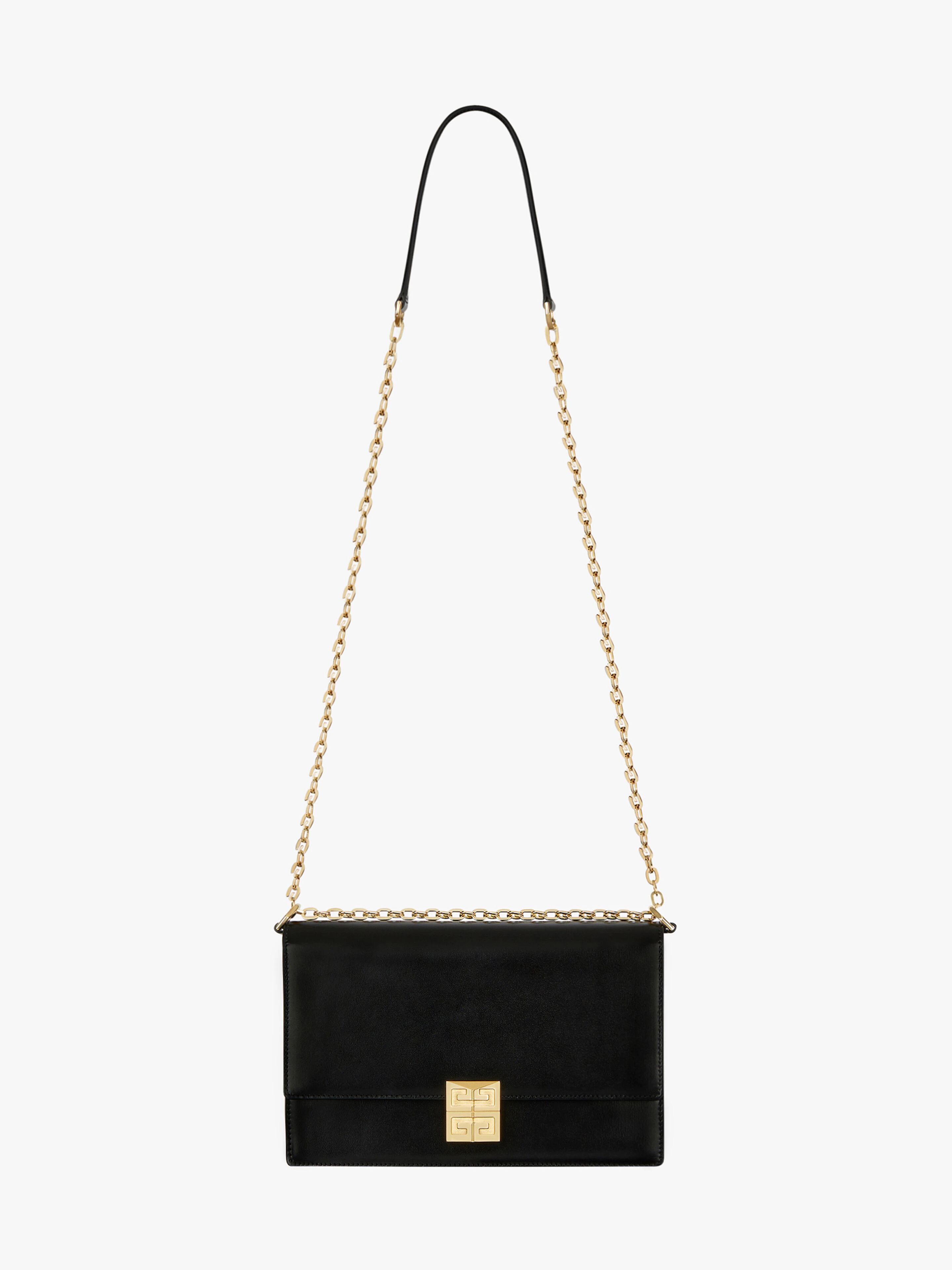 MEDIUM 4G BAG IN BOX LEATHER WITH CHAIN - 3