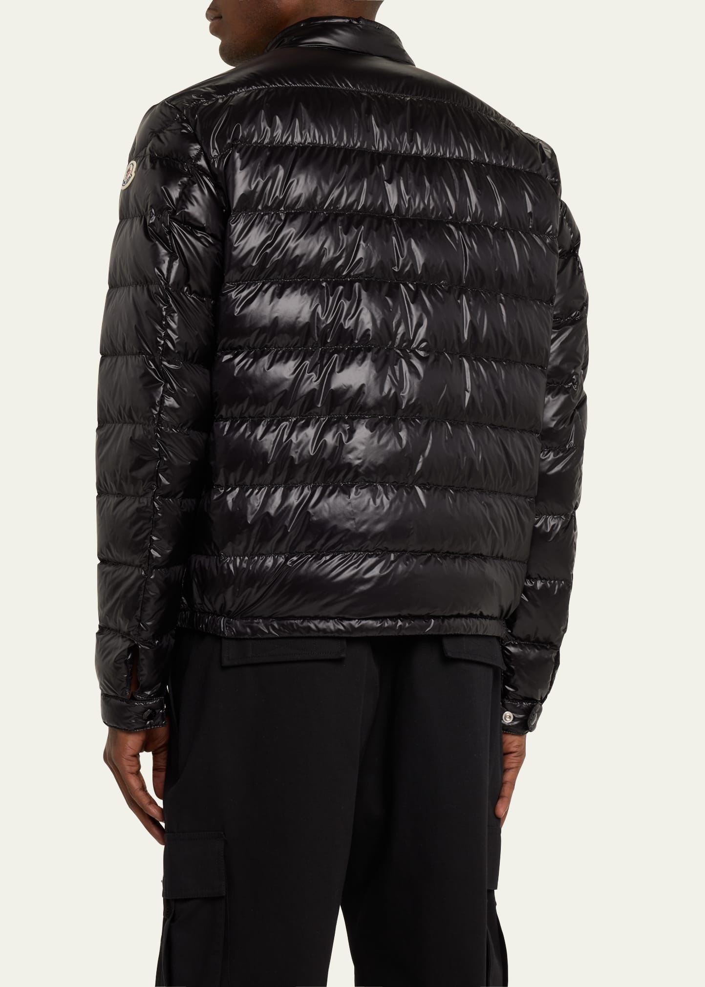 Men's Acorus Nylon Puffer Moto Jacket - 3