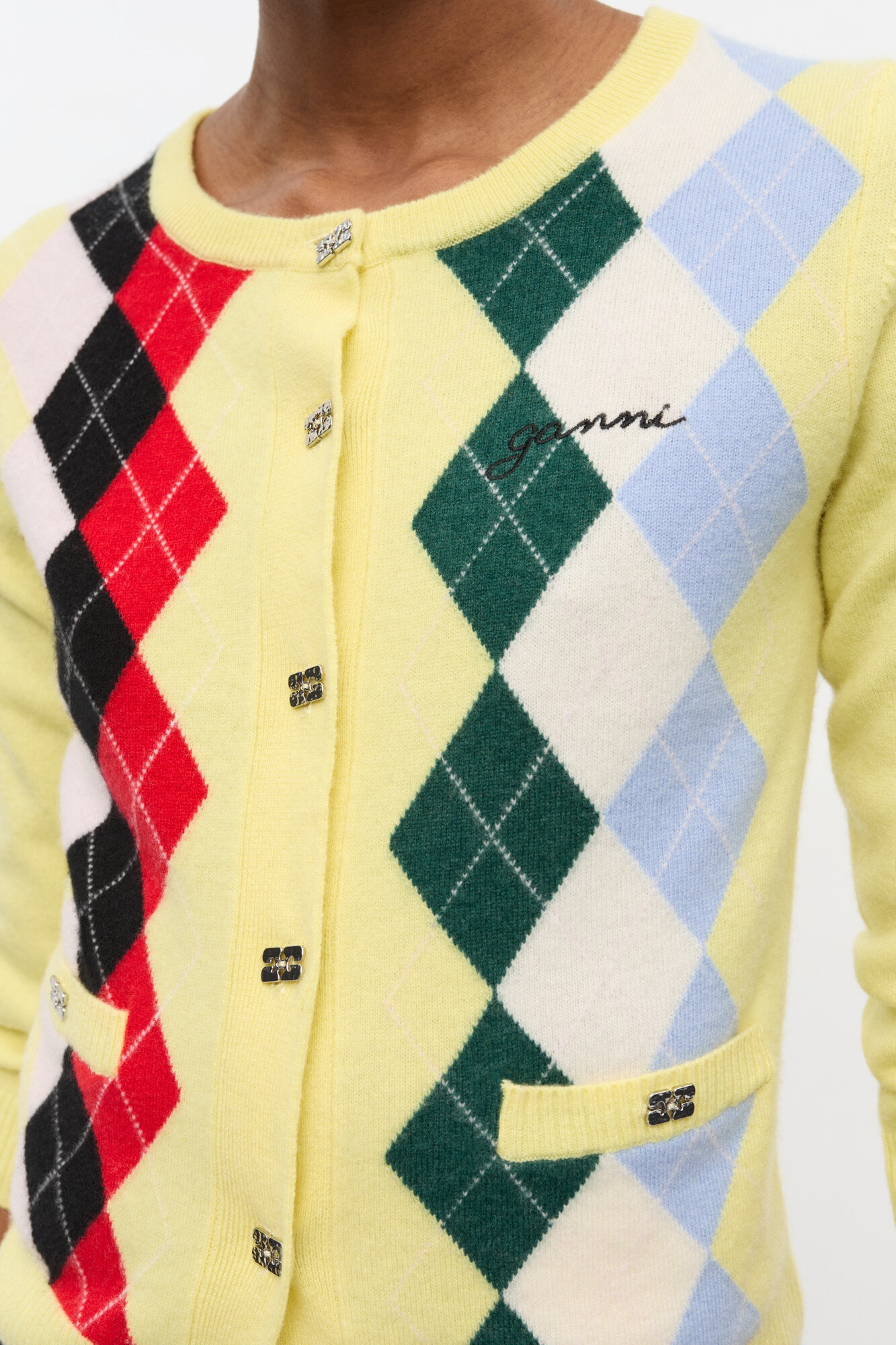 YELLOW CHECK CARDIGAN - 5