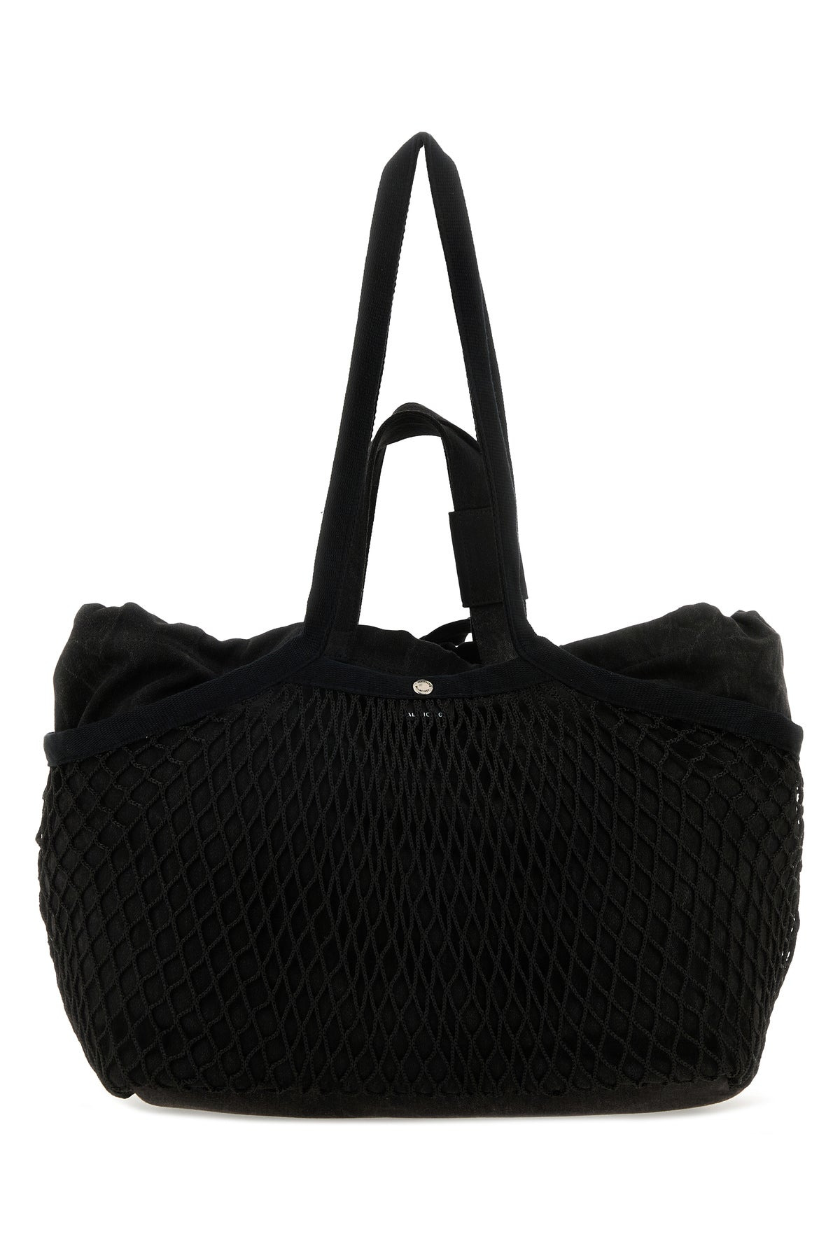 Black canvas and mesh medium 24/7 shopping bag - 3