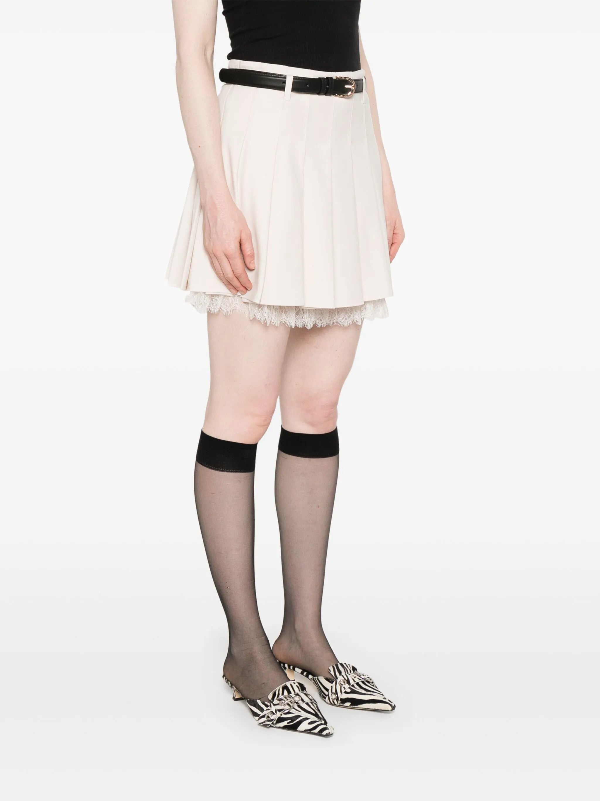 Self Portrait Lace-detailing Mini Skirt - 3