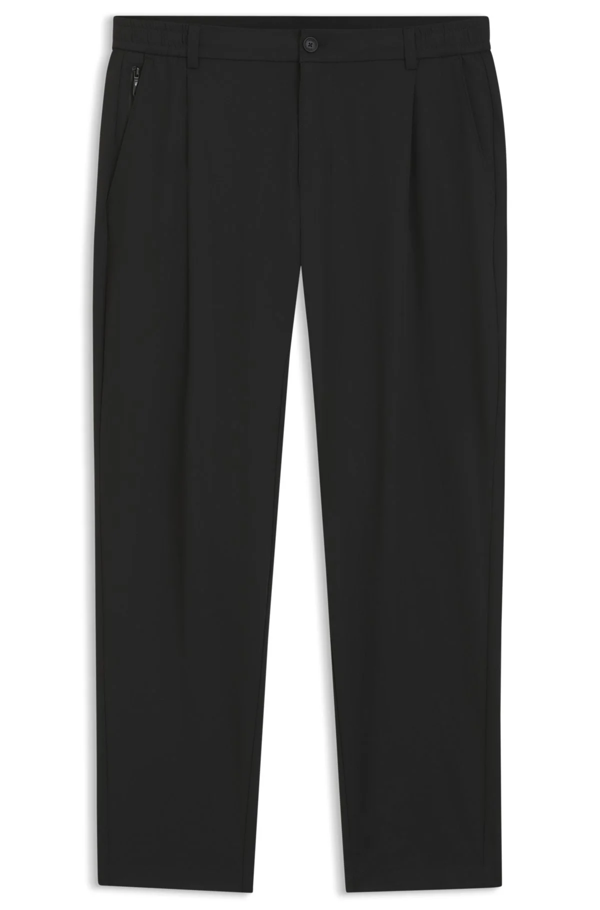 RELAXED-FIT PANTS WITH FRONT PLEATS - 1