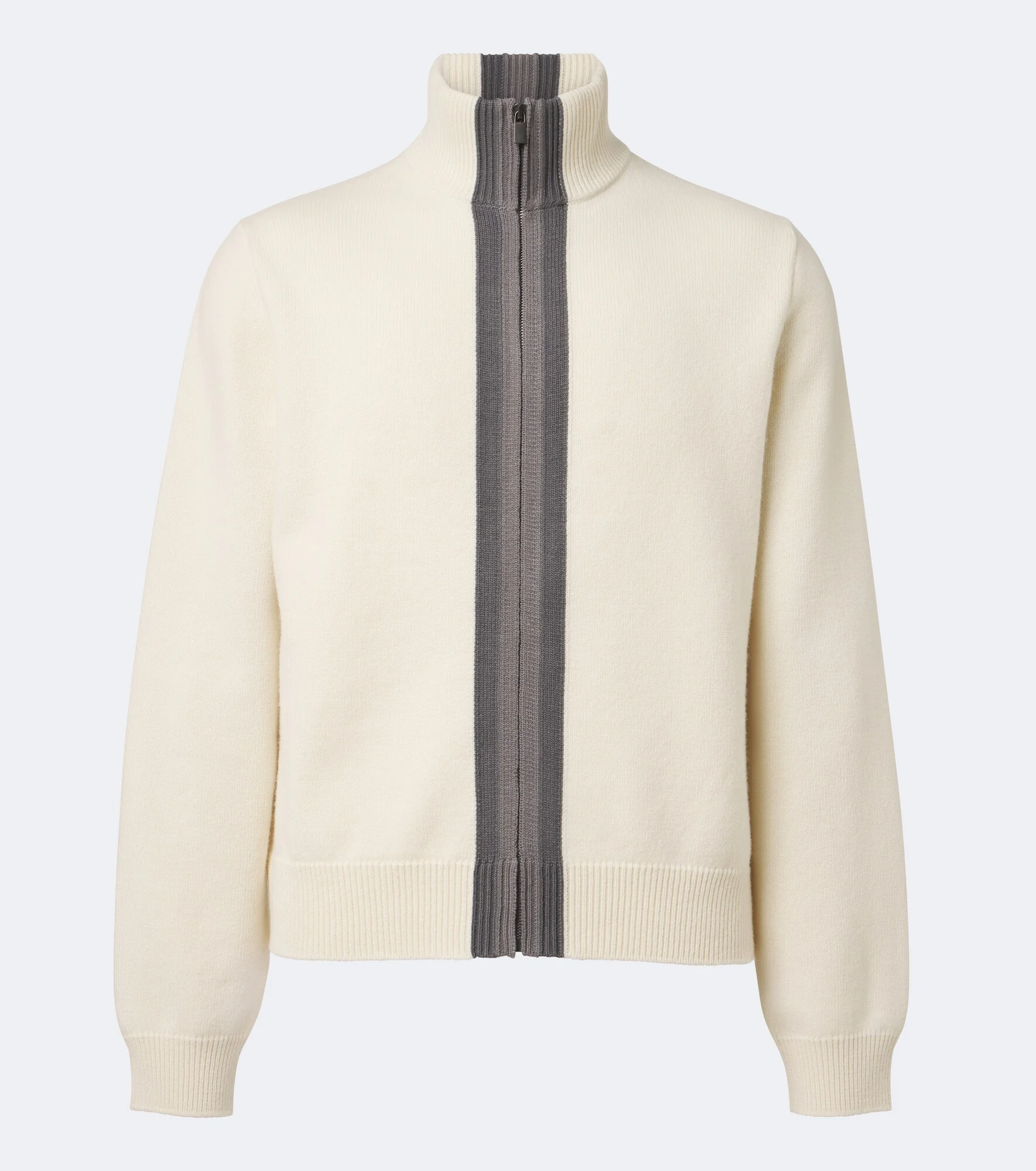Wool zip-up sweater - 1