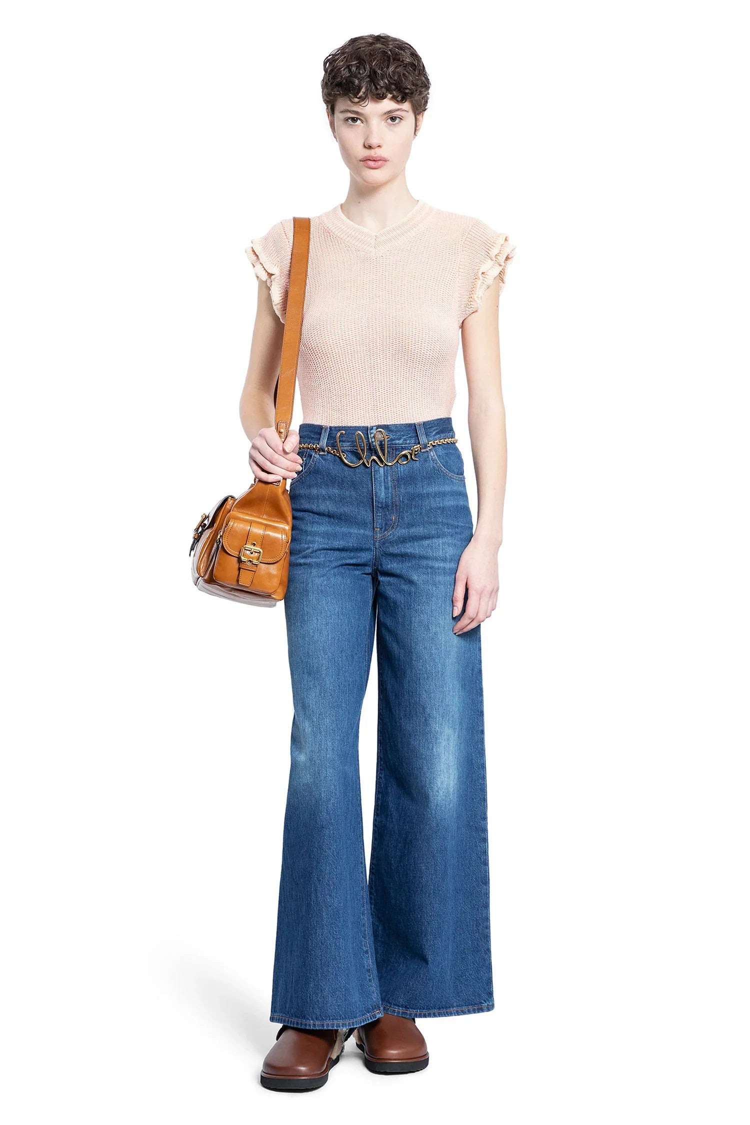Short-Sleeve-Knit-Top-In-Wool - 5