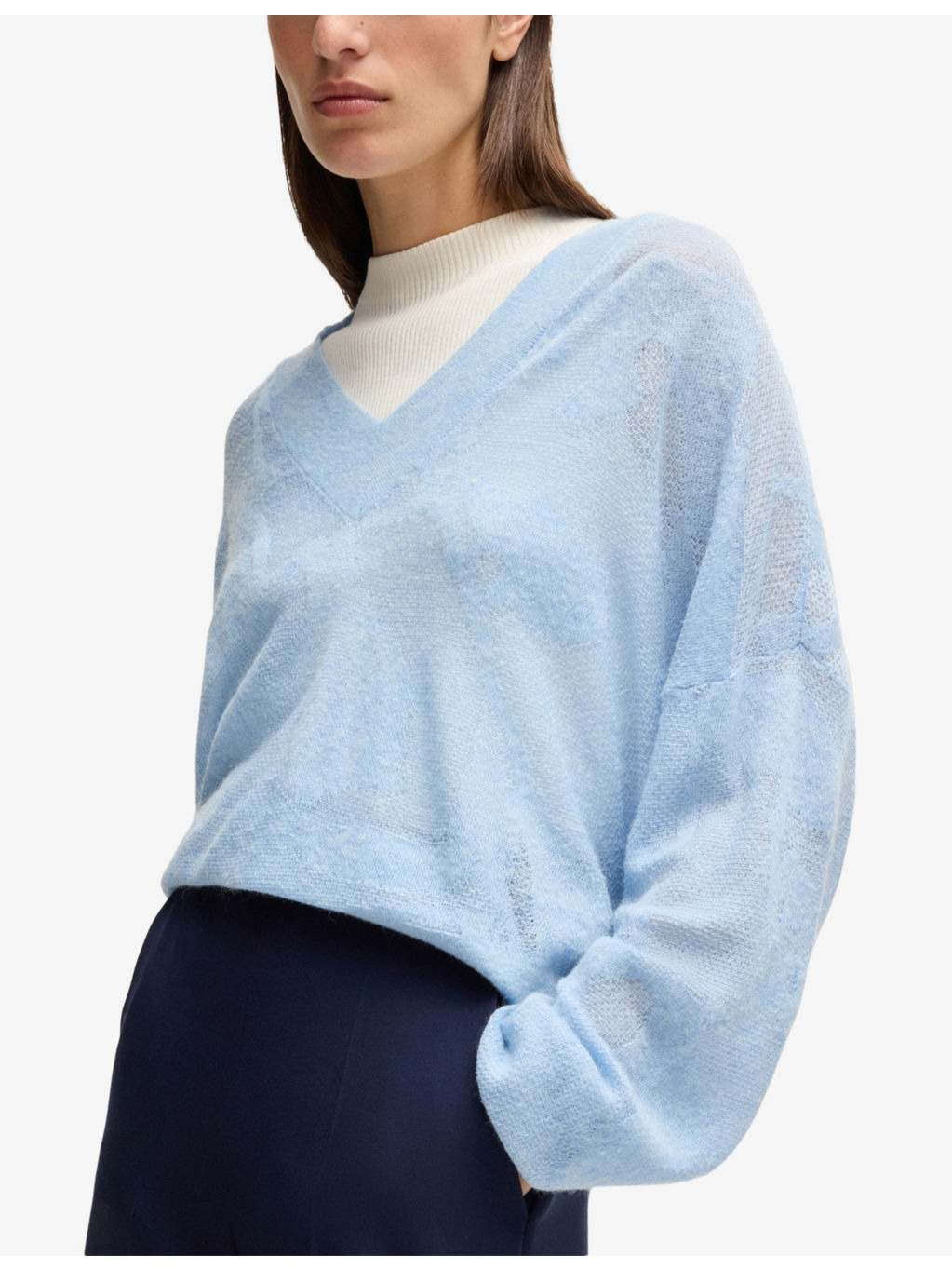 V-neck Knitted Jumper - 5