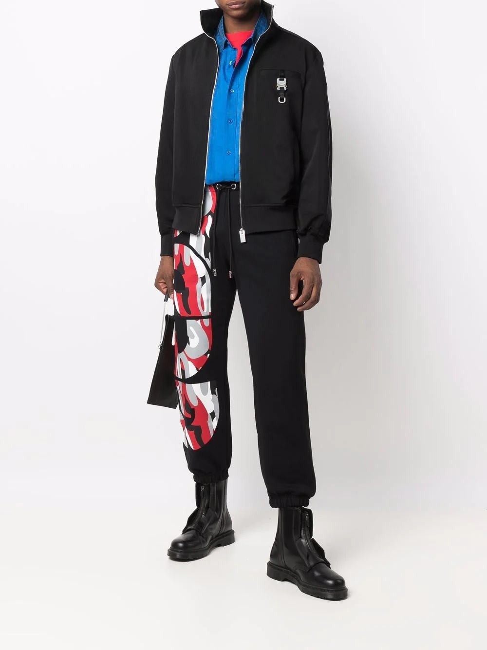 logo-print cotton track pants - 2