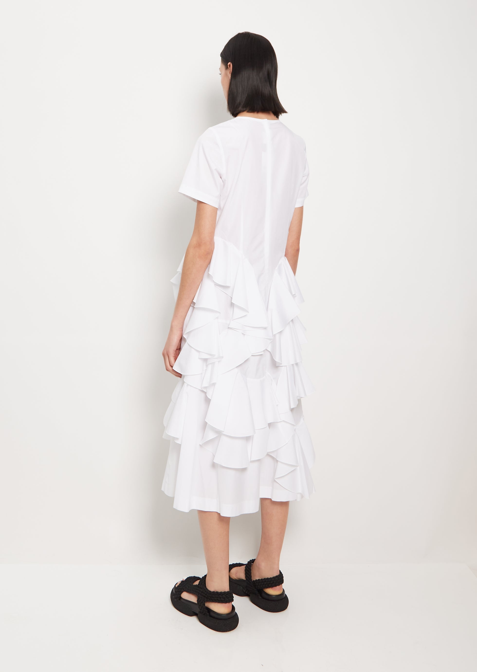 Cotton Ruffle S/S Dress - 3