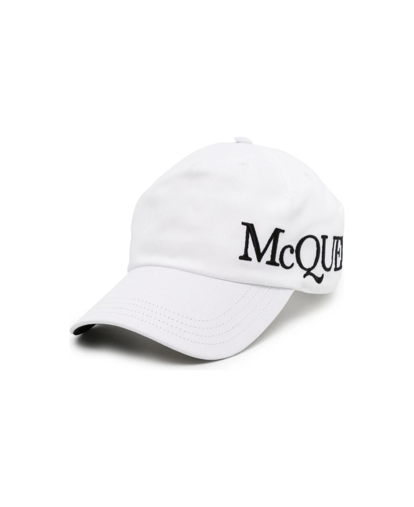 White Baseball Hat With Mcqueen Embroidery - 1