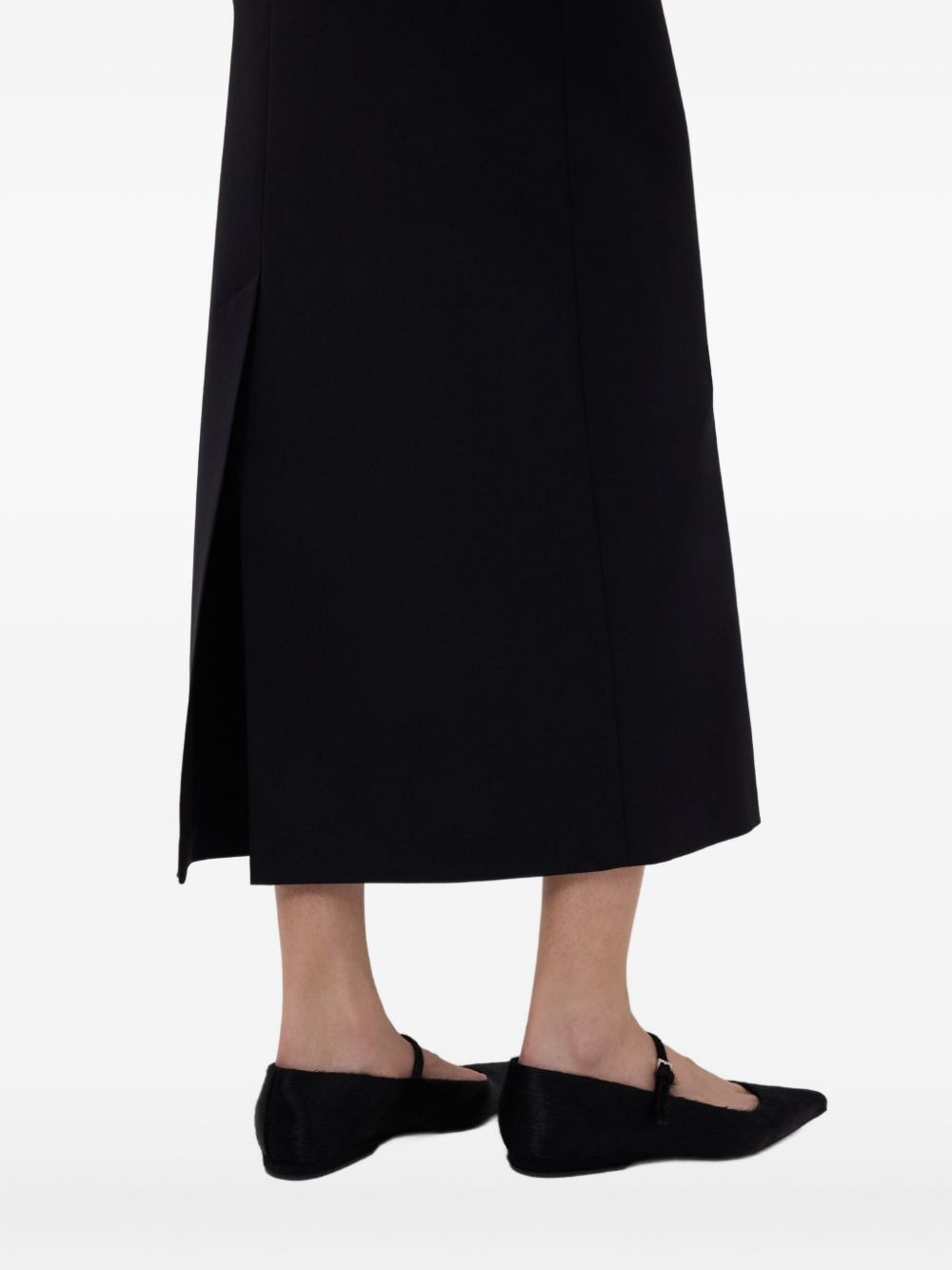 back-vent long straight skirt - 5