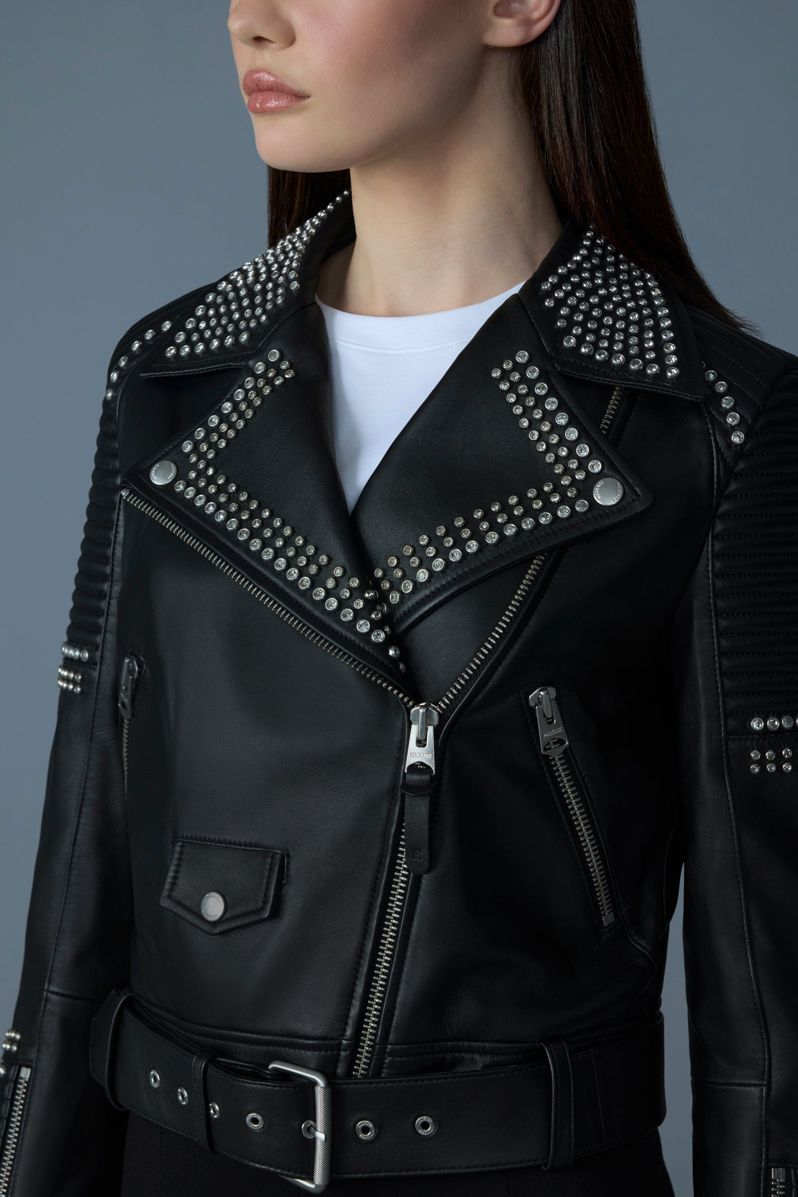 MASINA-ST Studded Leather Jacket - 6
