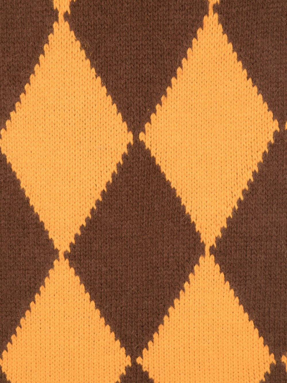 argyle-pattern knitted scarf - 3