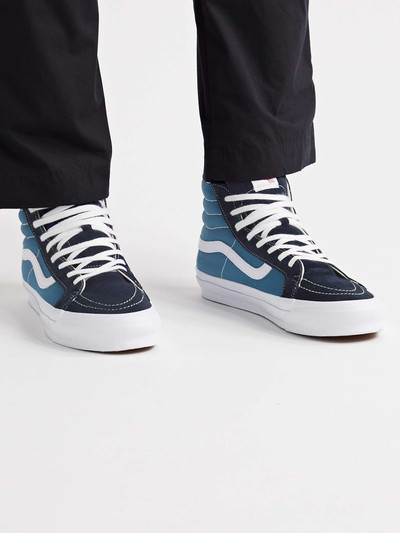 Vans OG SK8-Hi LX Leather-Trimmed Suede and Canvas High-Top Sneakers outlook