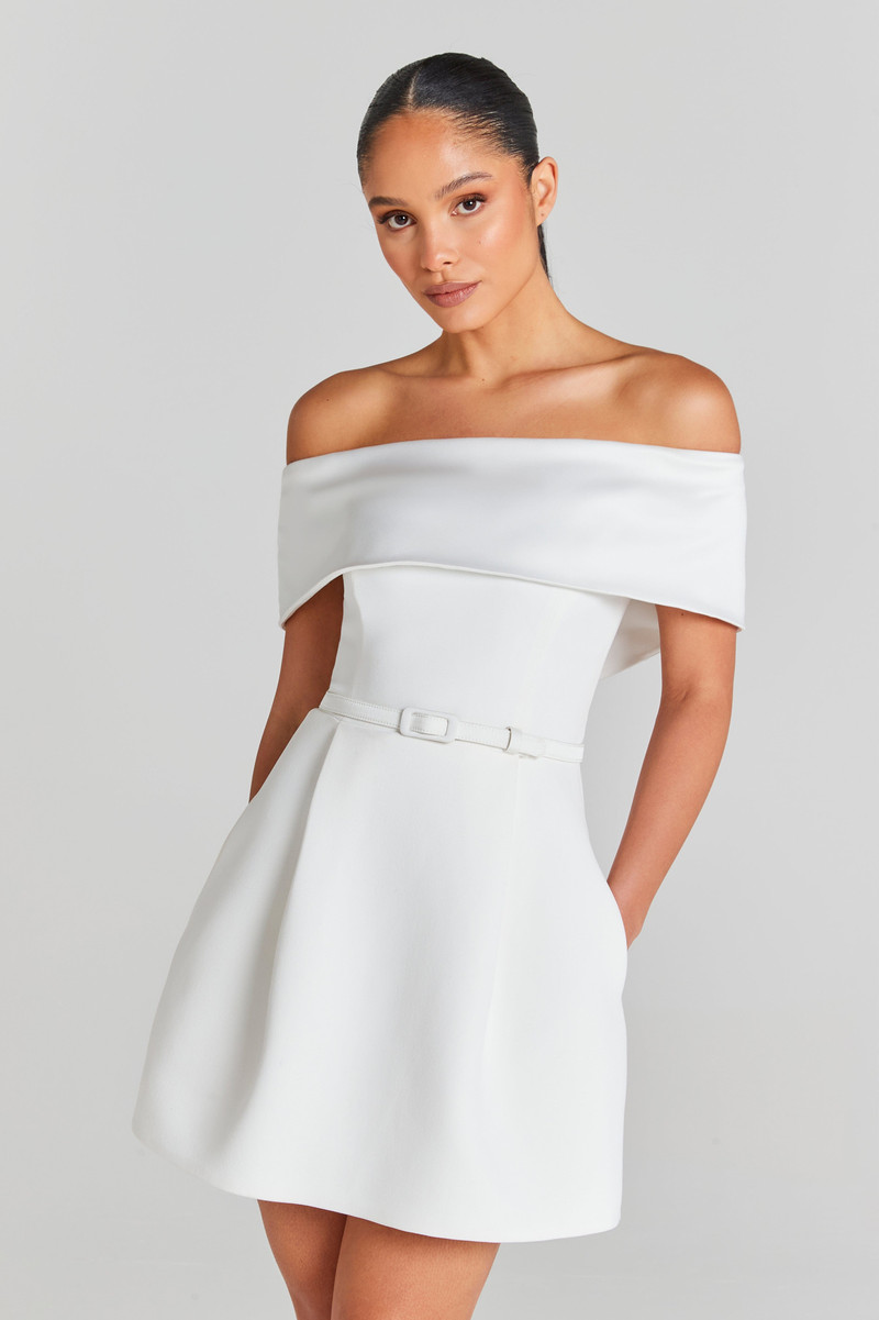 NADINE MERABI Harper White Dress outlook