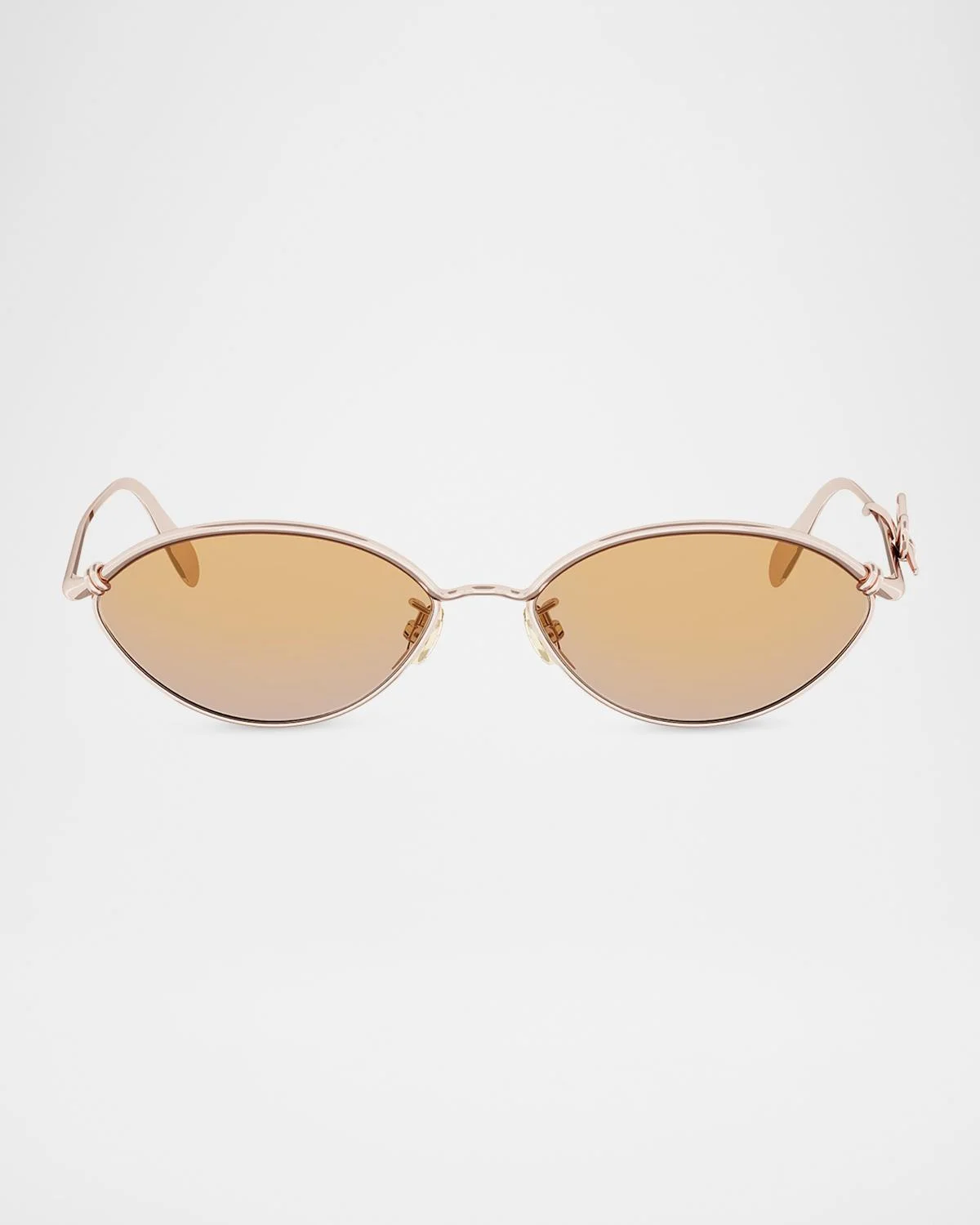 Dior Bow R1U Metal Oval Sunglasses - 1