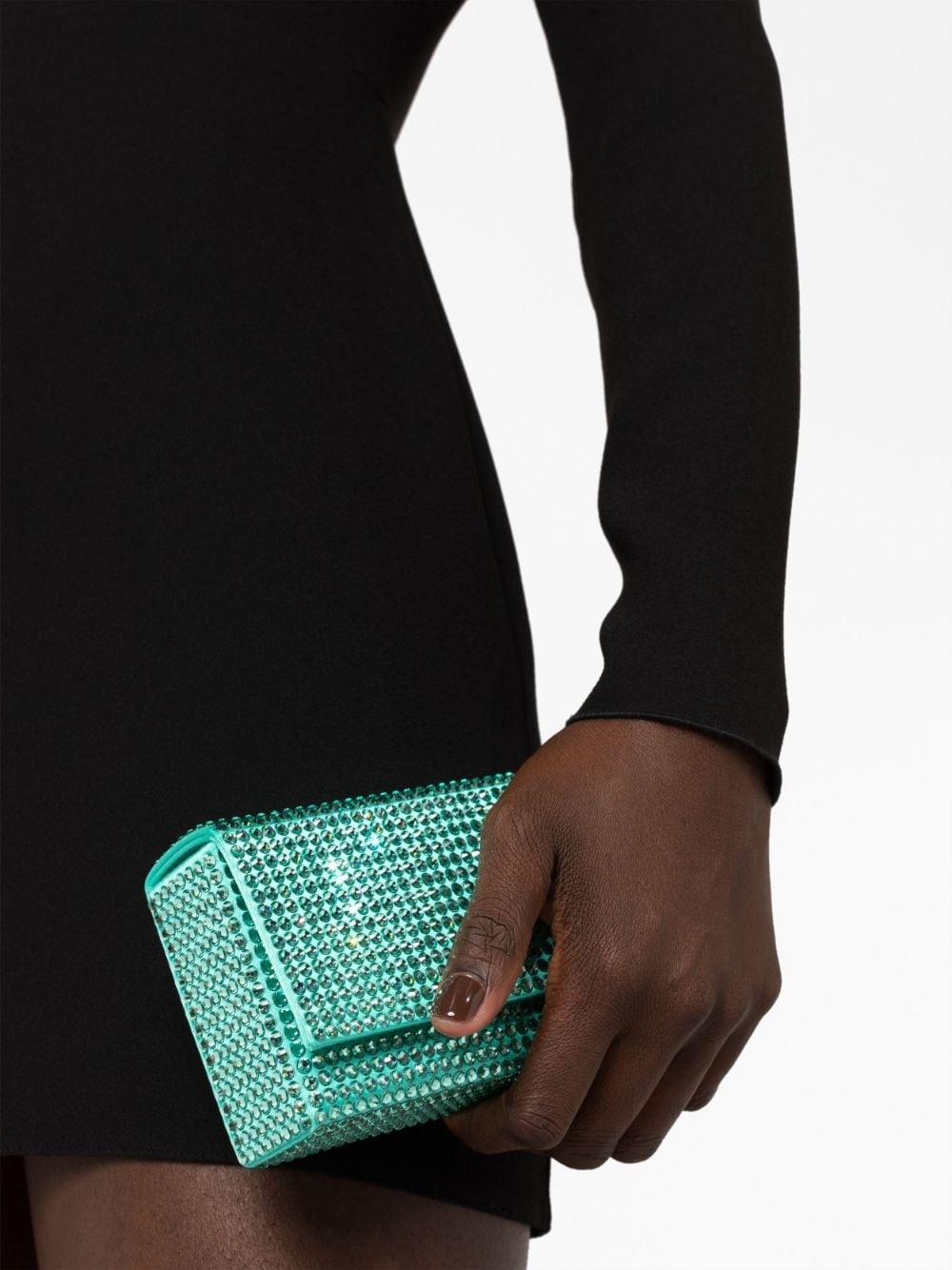 Paloma crystal-embellished clutch bag - 3