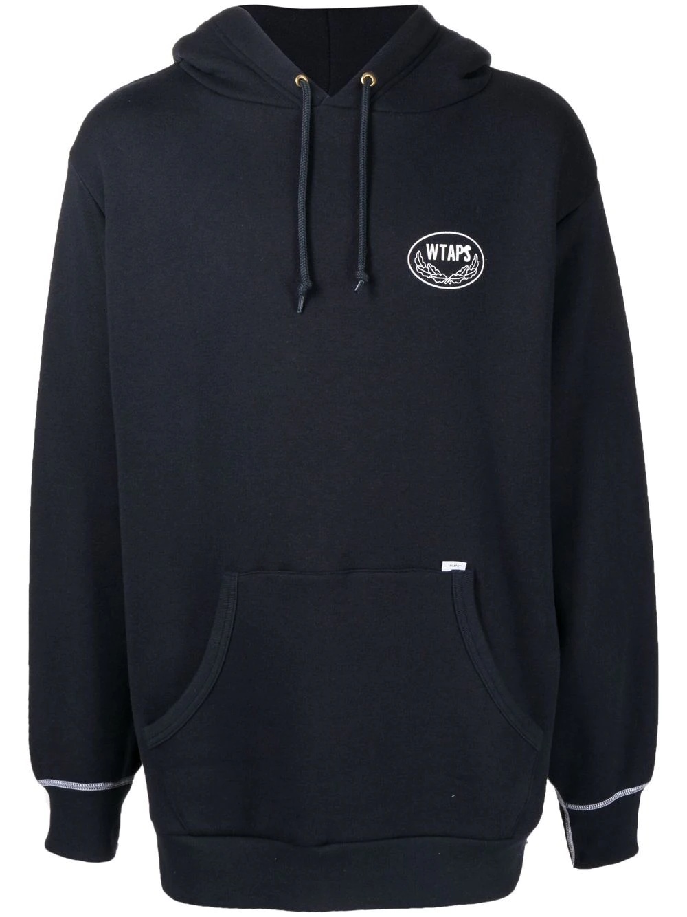 logo-print pullover hoodie - 1