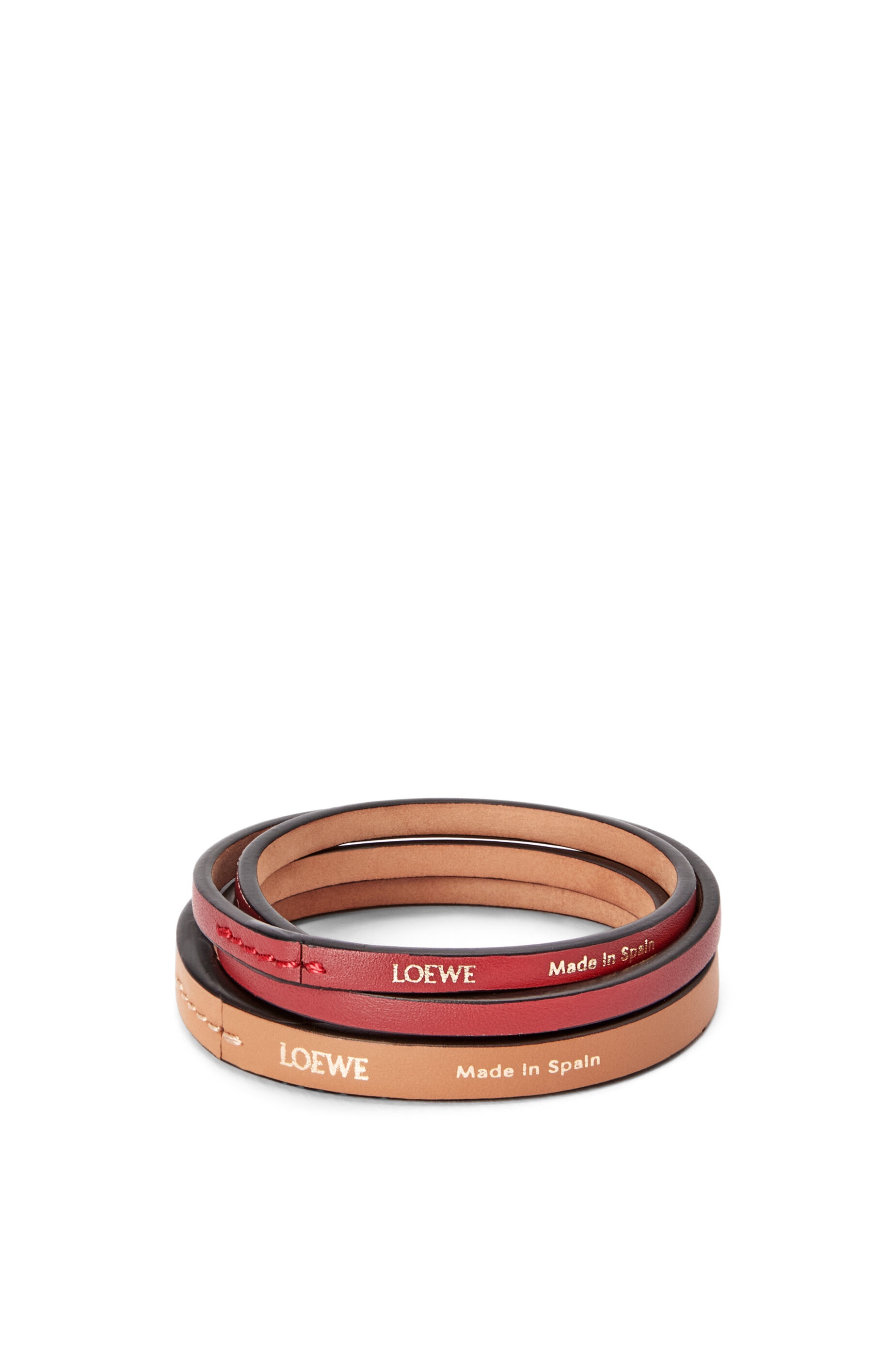 Double bangle set in classic calfskin - 1