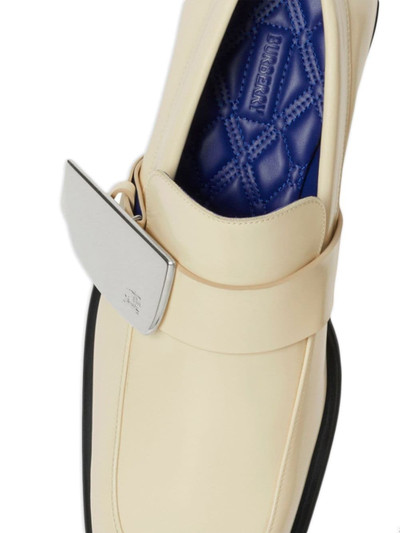 Burberry Shield leather loafers outlook