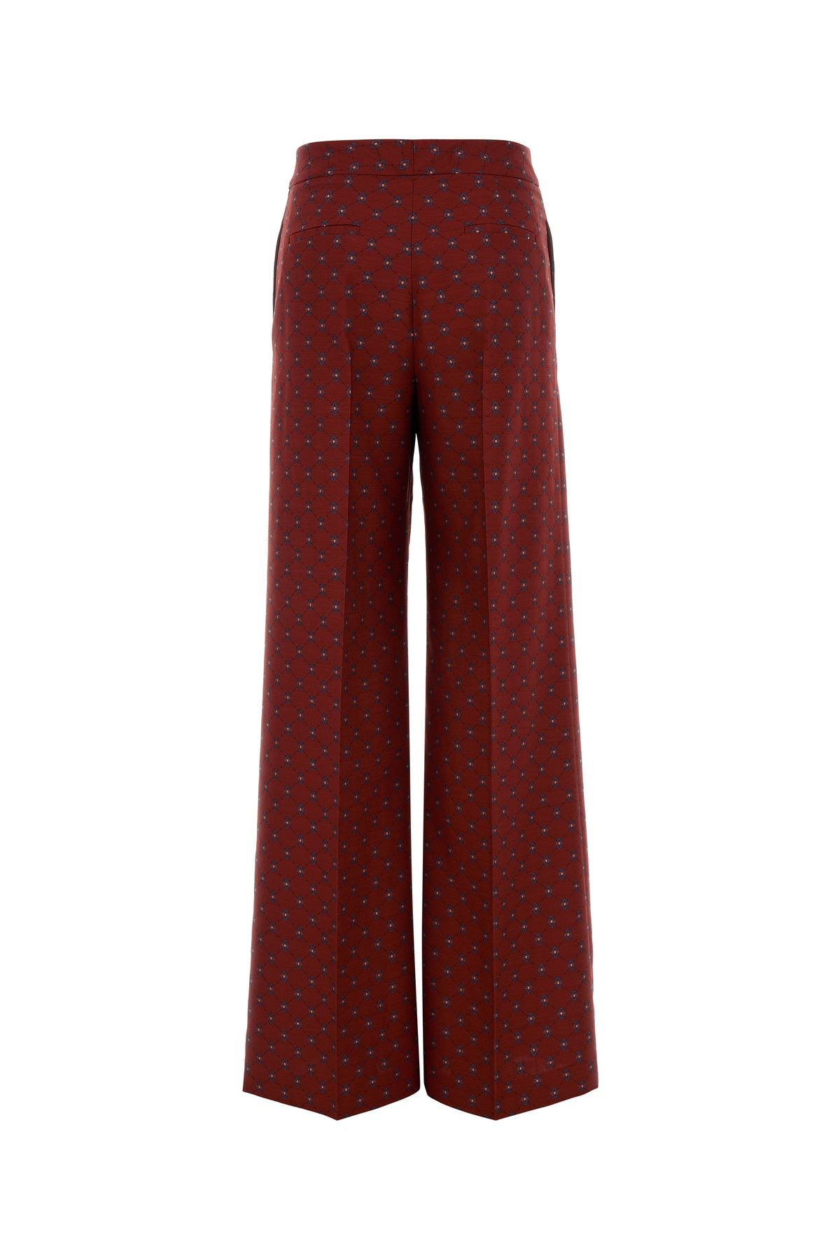 Embroidered wool blend pant - 2