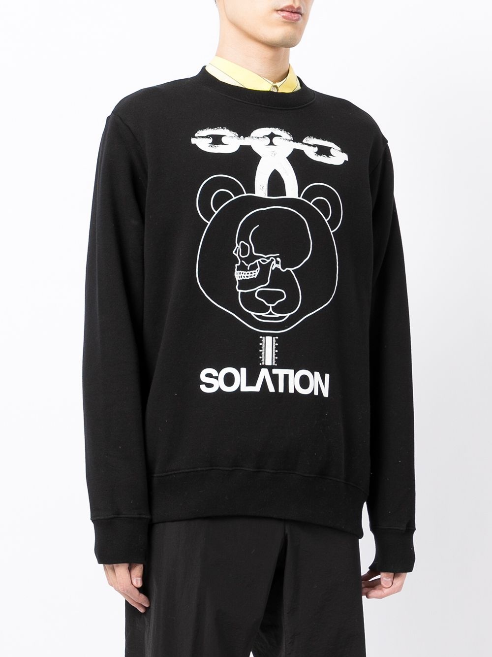 Solation-print sweatshirt - 3