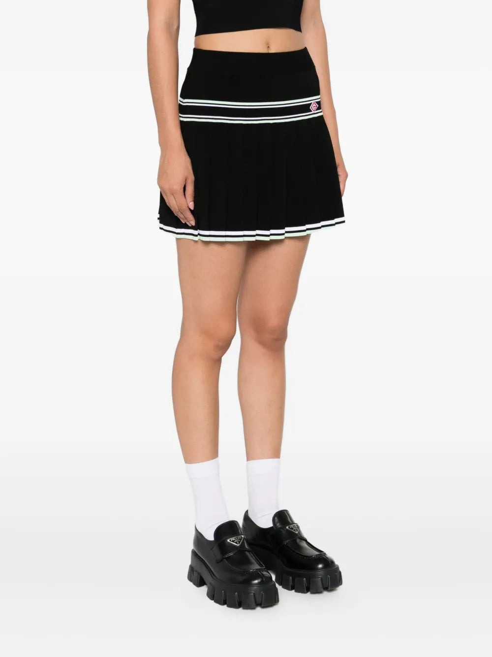 Casablanca Women Striped Pleated Skirt - 3
